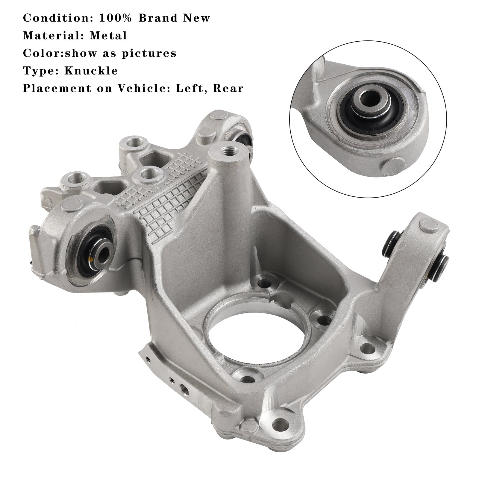 Fusée de suspension arrière gauche 5090073AE pour Jeep Cherokee 2014-2018