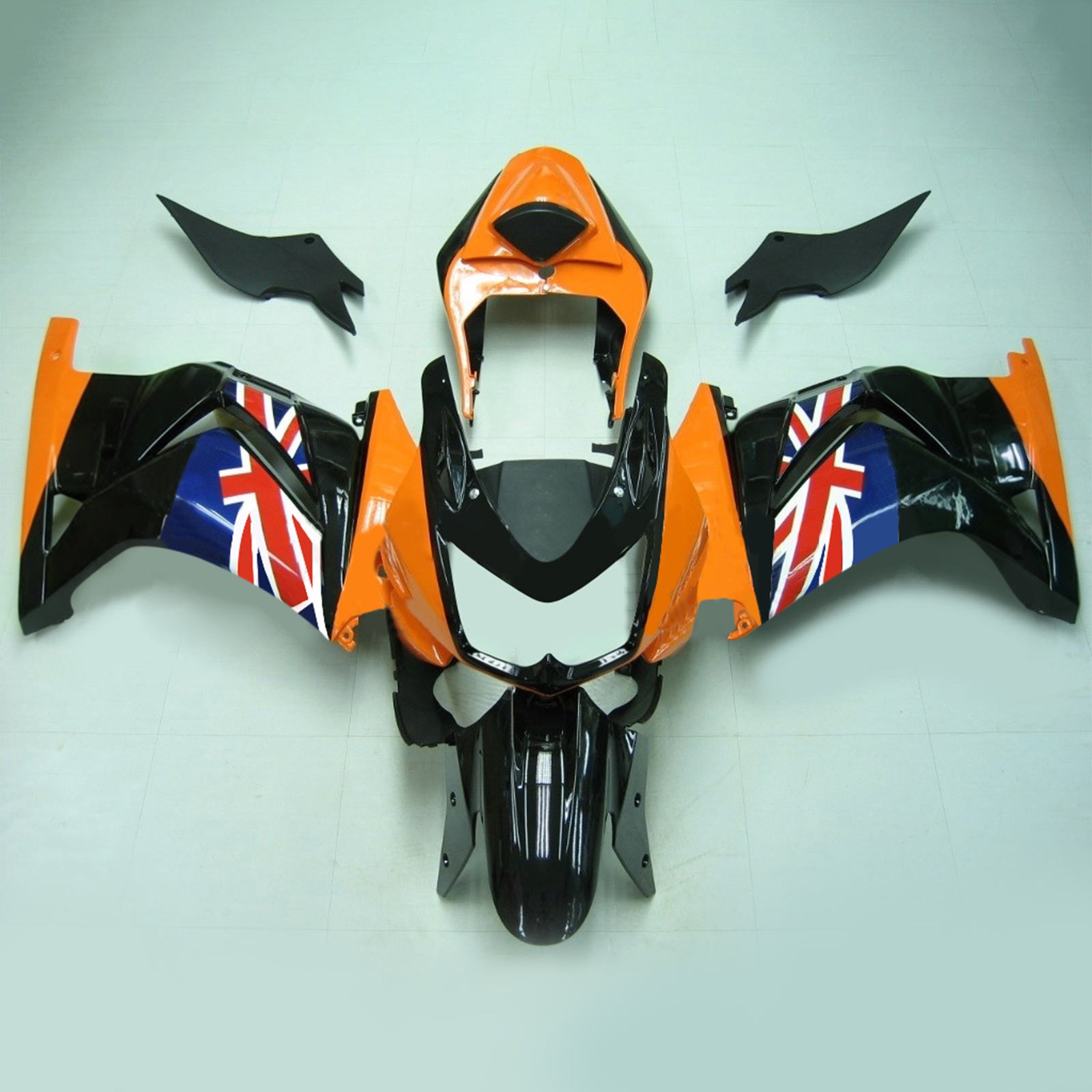 Injection carénage kit carrosserie plastique ABS fit pour Kawasaki EX250/Ninja250R 2008-2012