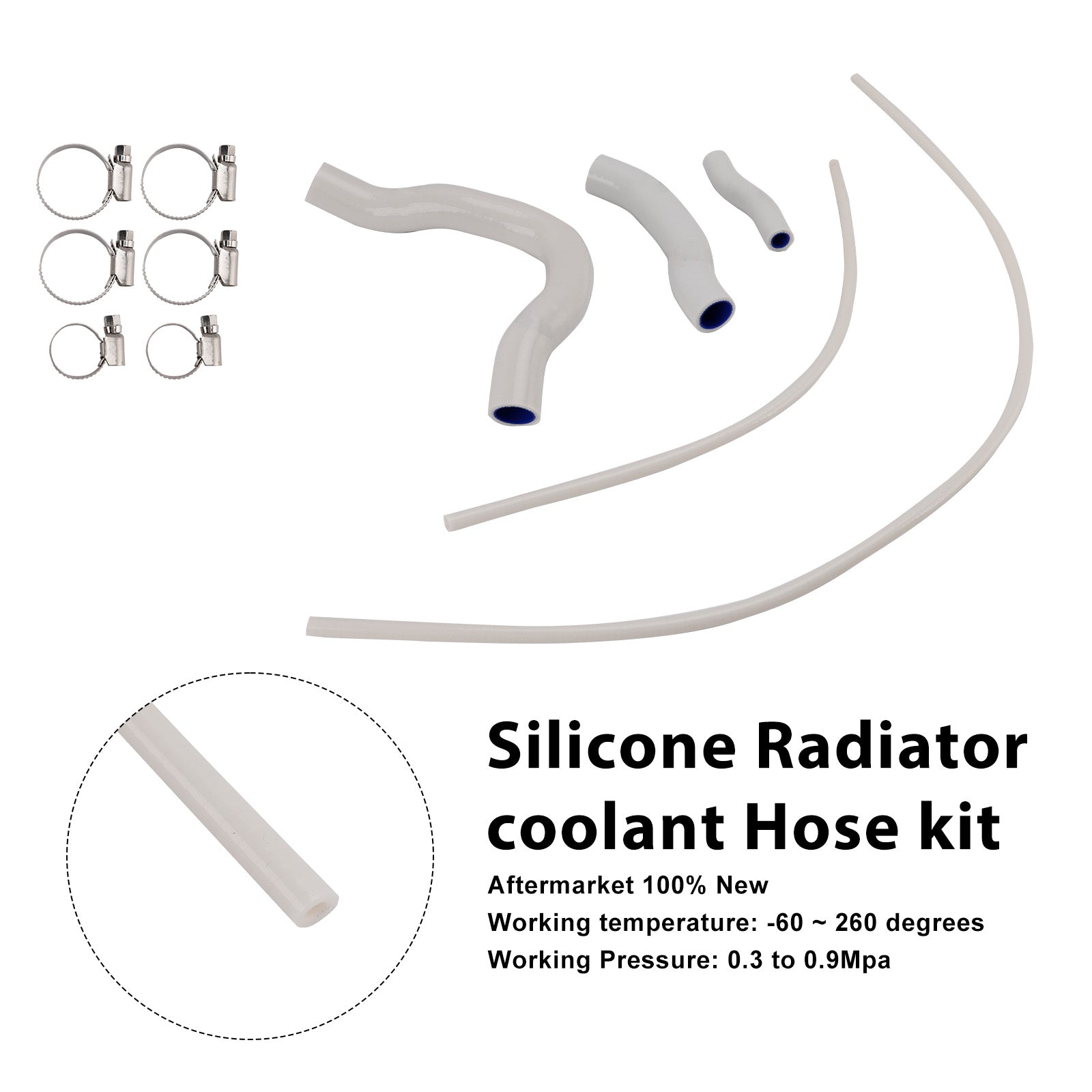Durite de refroidissement en silicone pour radiateur Honda CB750 Hornet XL750 Transalp 23-25