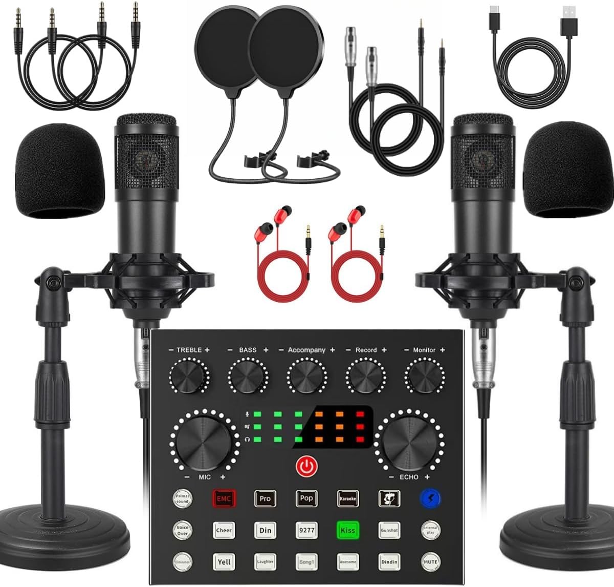 Scheda audio V8s Live per la registrazione di podcast, canto, streaming e giochi