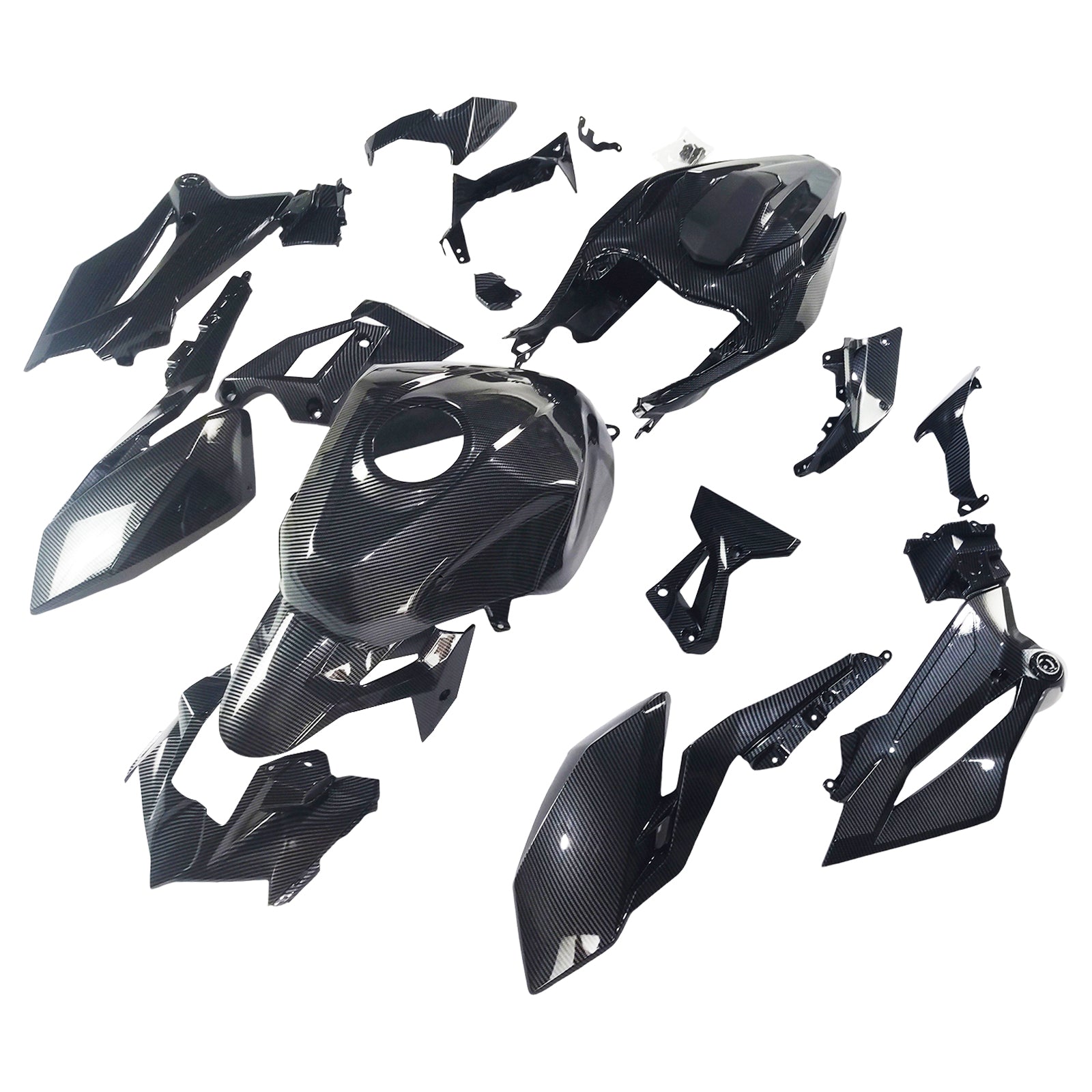 Kit de carénage en plastique ABS injecté compatible avec Kawasaki Z400 2018-2024