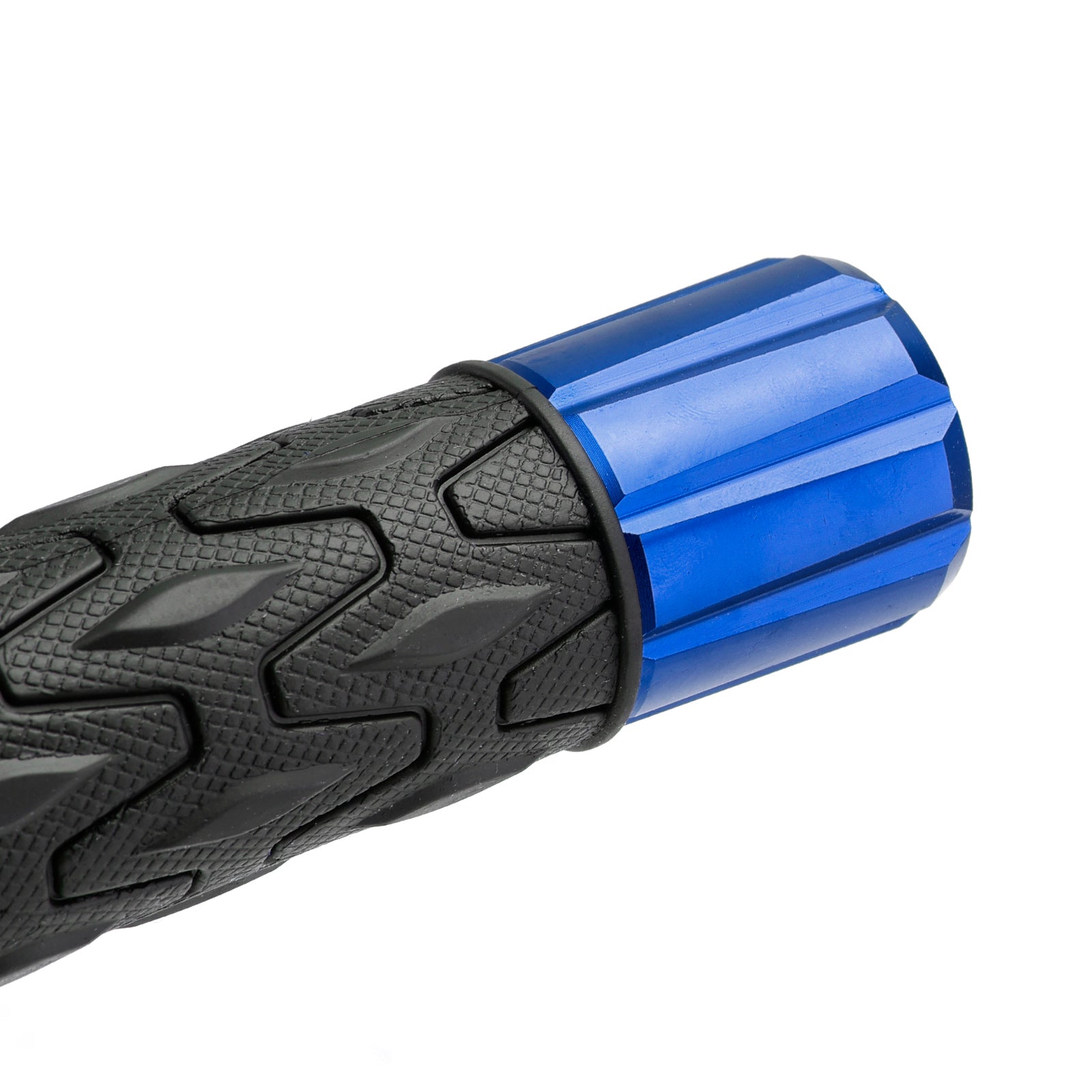 Manopole universali per manubrio moto CNC 7/8""/22 mm, rosso e argento