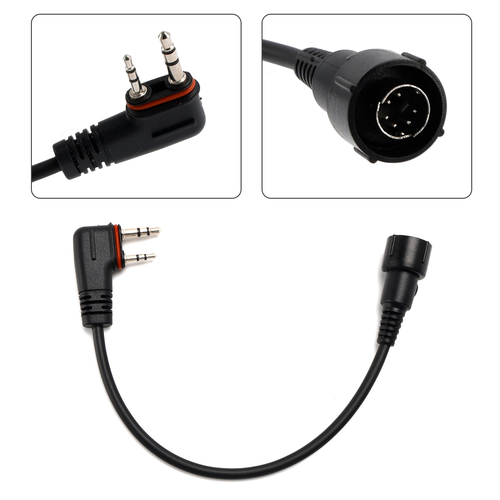 Câble adaptateur H42 avec fiche remplaçable vers A24 pour casque ICOM A25CE A25N A24