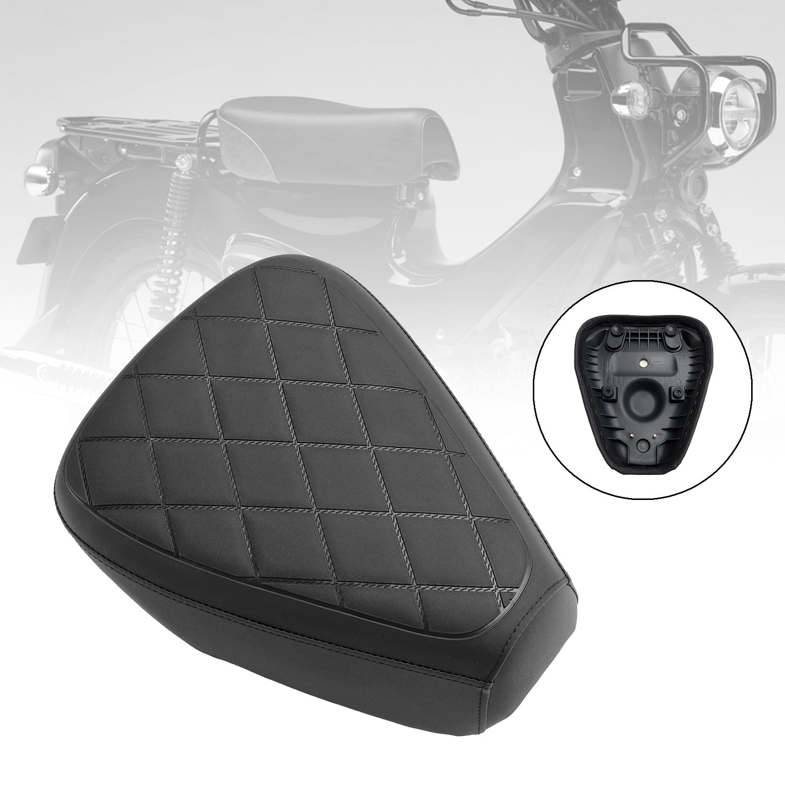 Honda Cross Cub CC110 2023 Raida Cross Driver's Seat, Black Polyurethaan Cushion