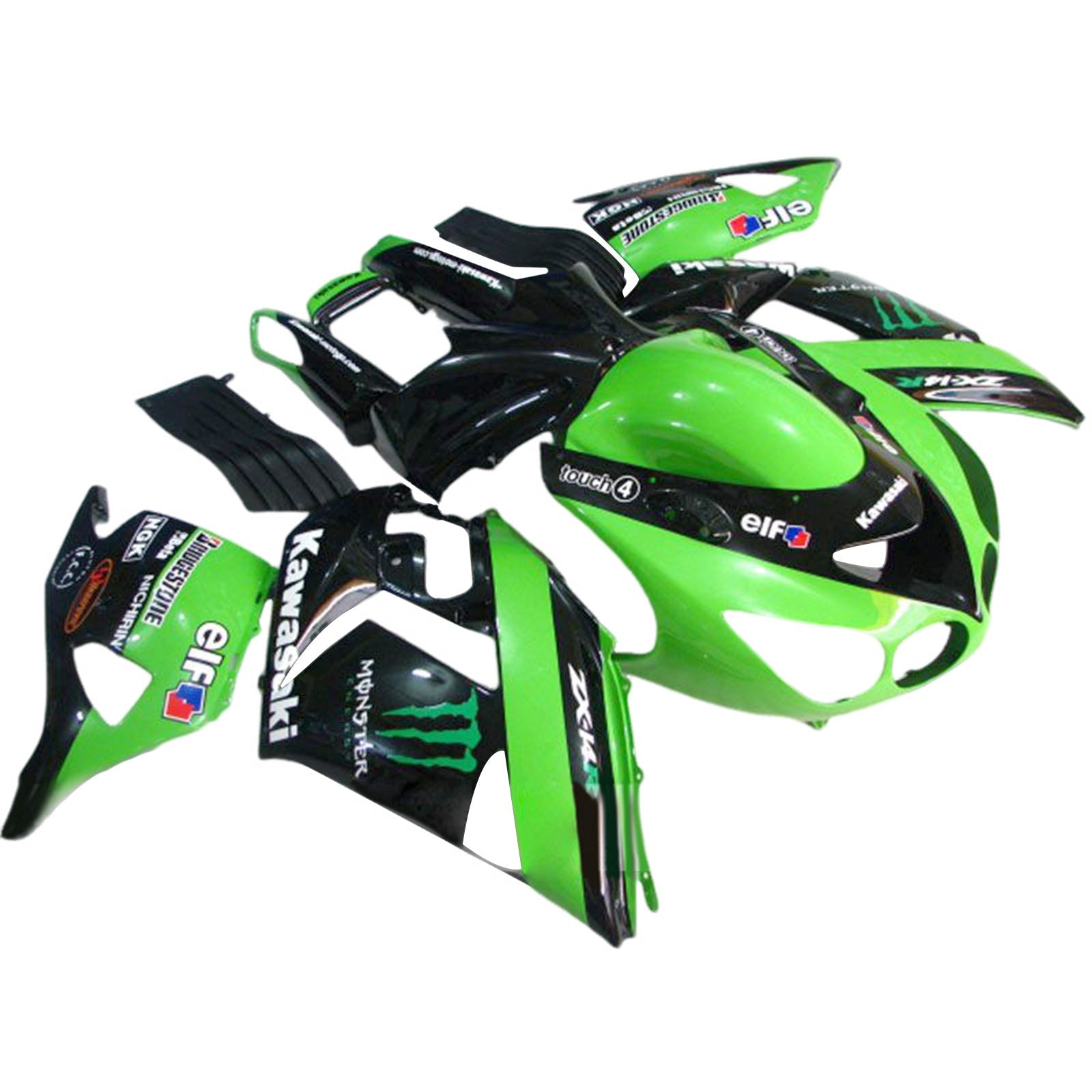 Kawasaki ZX14R ZZR1400 2006-2011 injectiekuipset