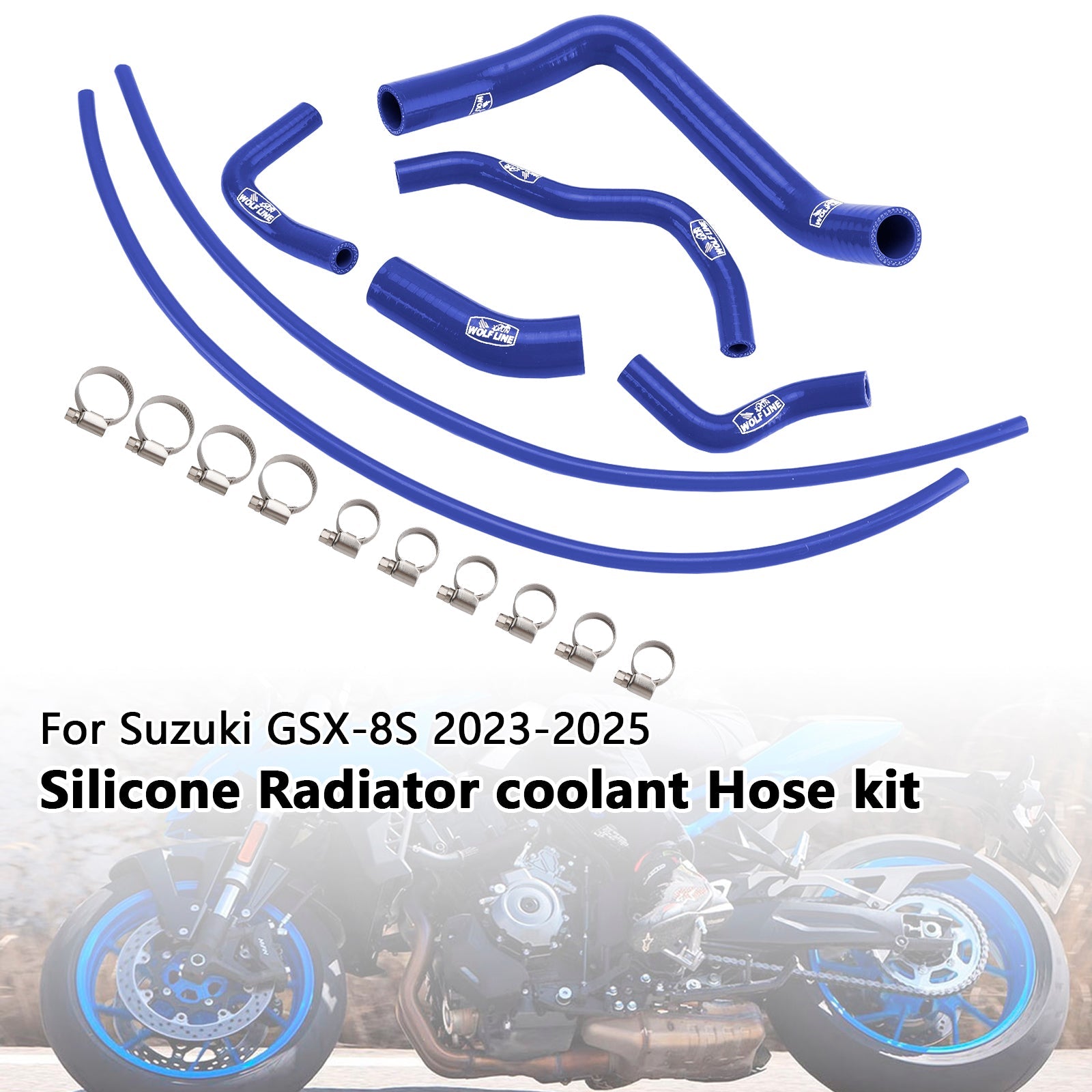 Durite de refroidissement en silicone pour radiateur Suzuki GSX-8S 2023-2025