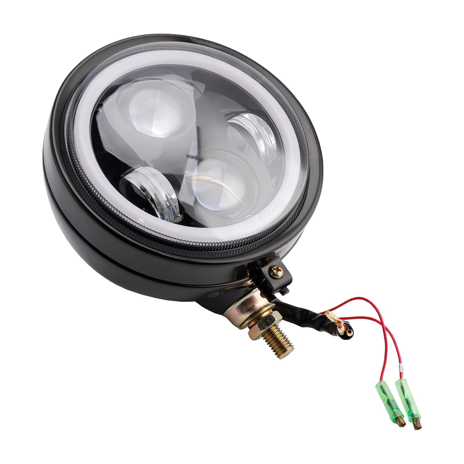 Universal Front Lighthouse van 5,75 inch, 4 bollen, compatibel met motorfiets