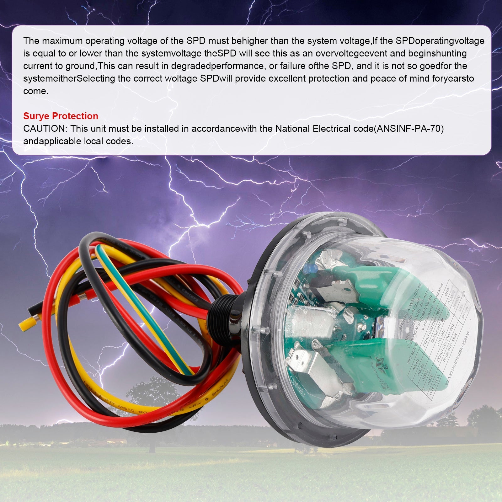 300 V CC Solar Parasurtenseur za Midnite Solar MNSPD-300-DC