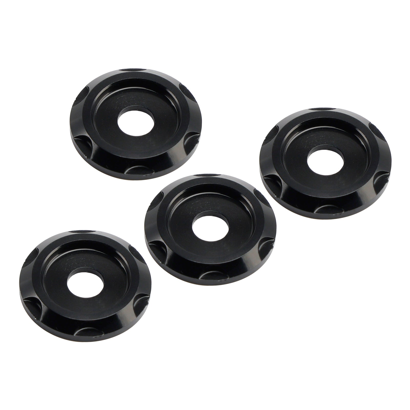 4 vis décoratives noires en aluminium pour pare-brise Road Glide FLTR FLTRX 2015-2023