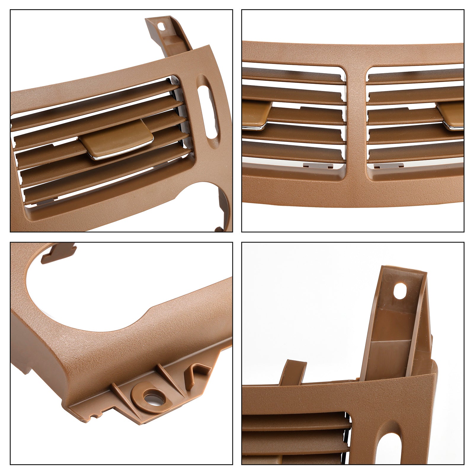 Grille de ventilation centrale avant jaune foncé pour Benz Classe E W211 2003-2008