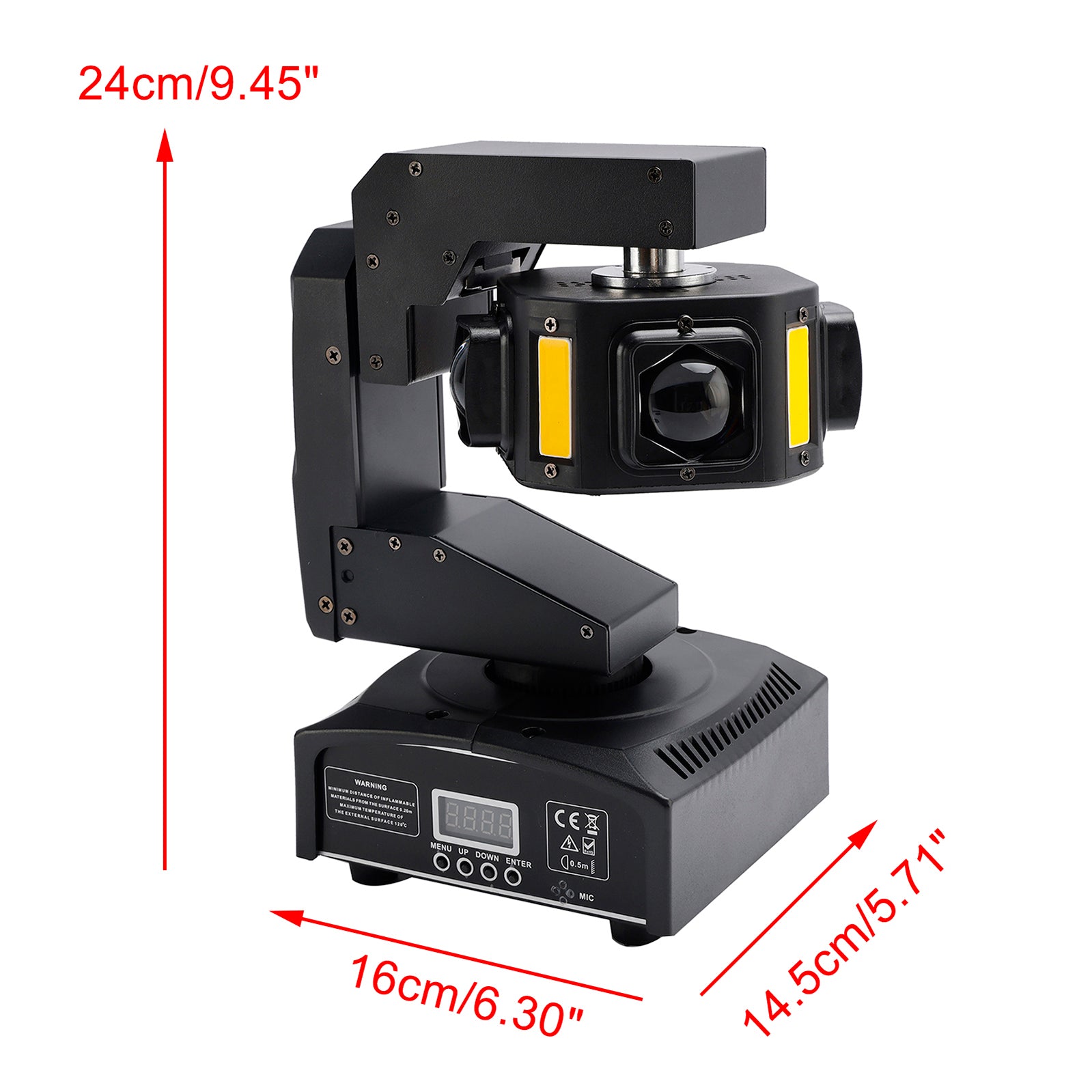 Projecteur Tête Mobile 6LED Faisceau 3 Axes Éclairage Scène DMX Spot Disco Fête