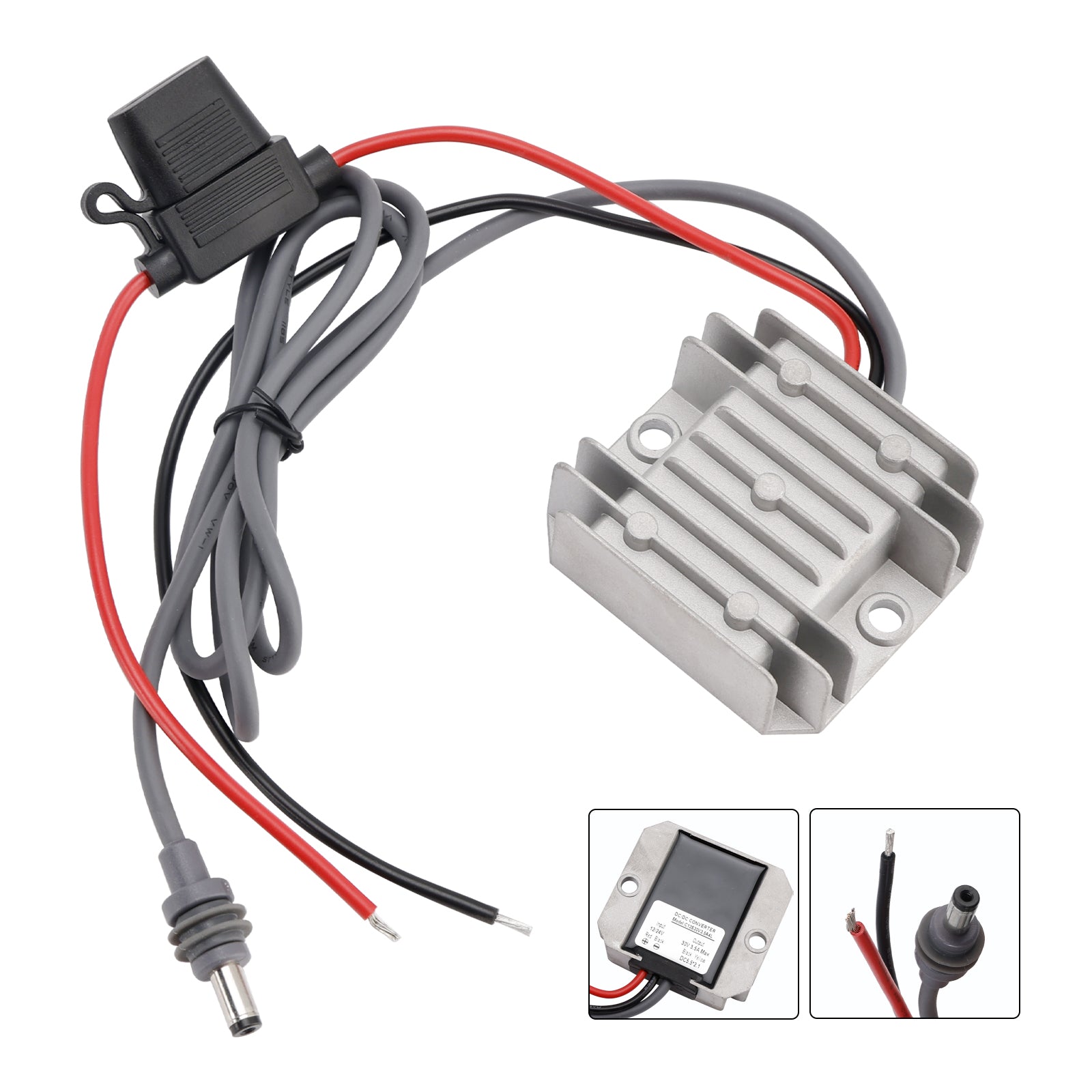 Minivirtalähde 12V/24V - 30V 3,5A 105W sulakkeella