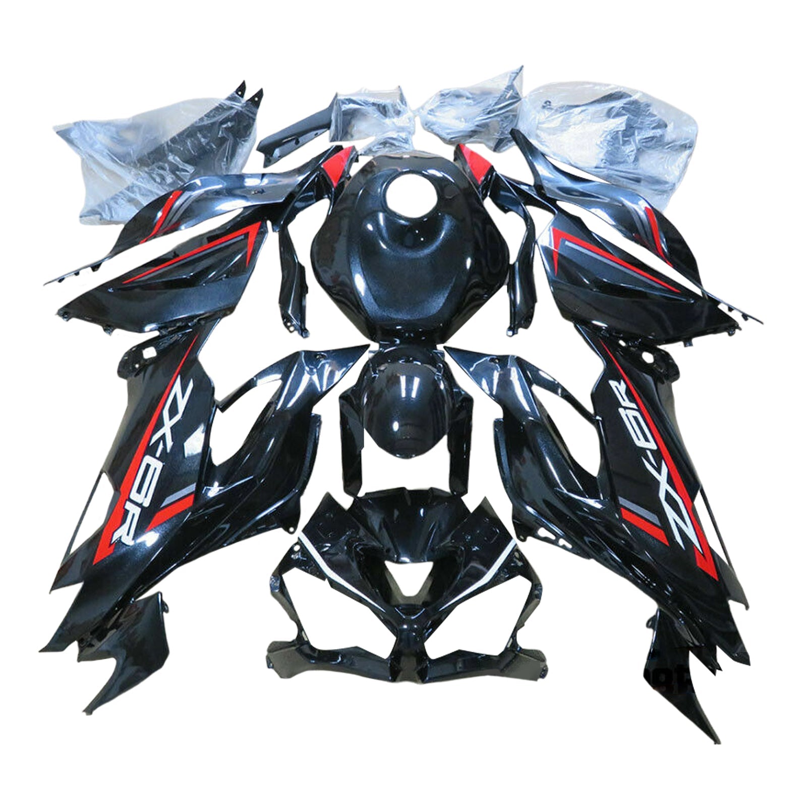 KAWASAKI ZX6R 2019-2023 komplet za vbrizgavanje, plastična karoserija ABS