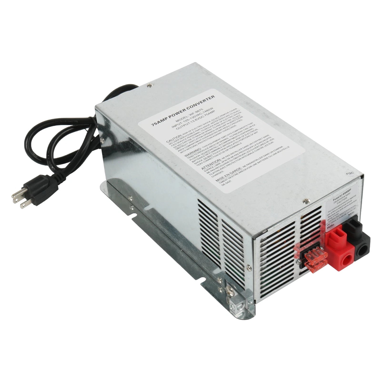 WF-9875 converteroplader, 75A DC-uitgang, dekmontage