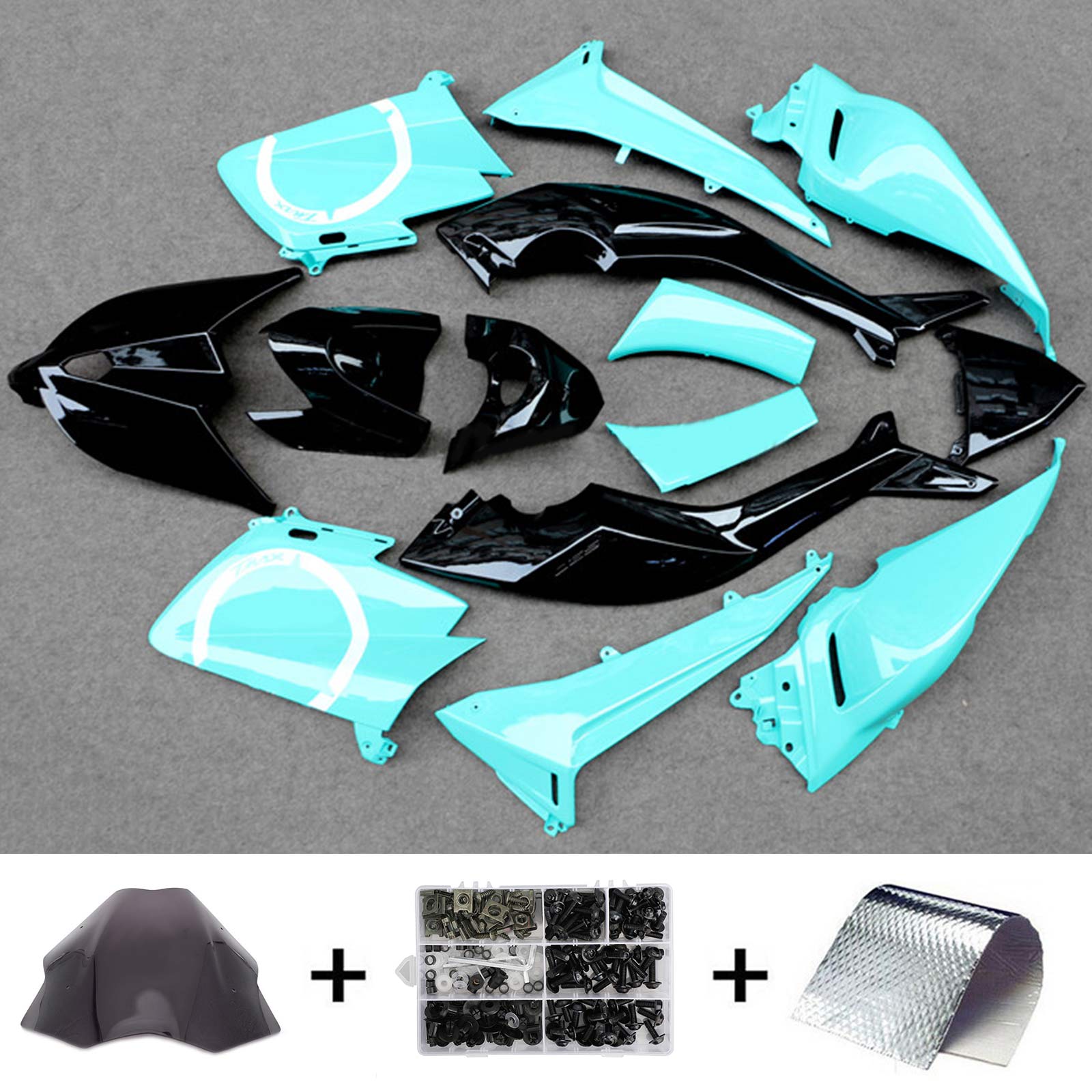Kit de carénage en plastique injecté compatible avec Yamaha T-Max TMAX530 2012-2014