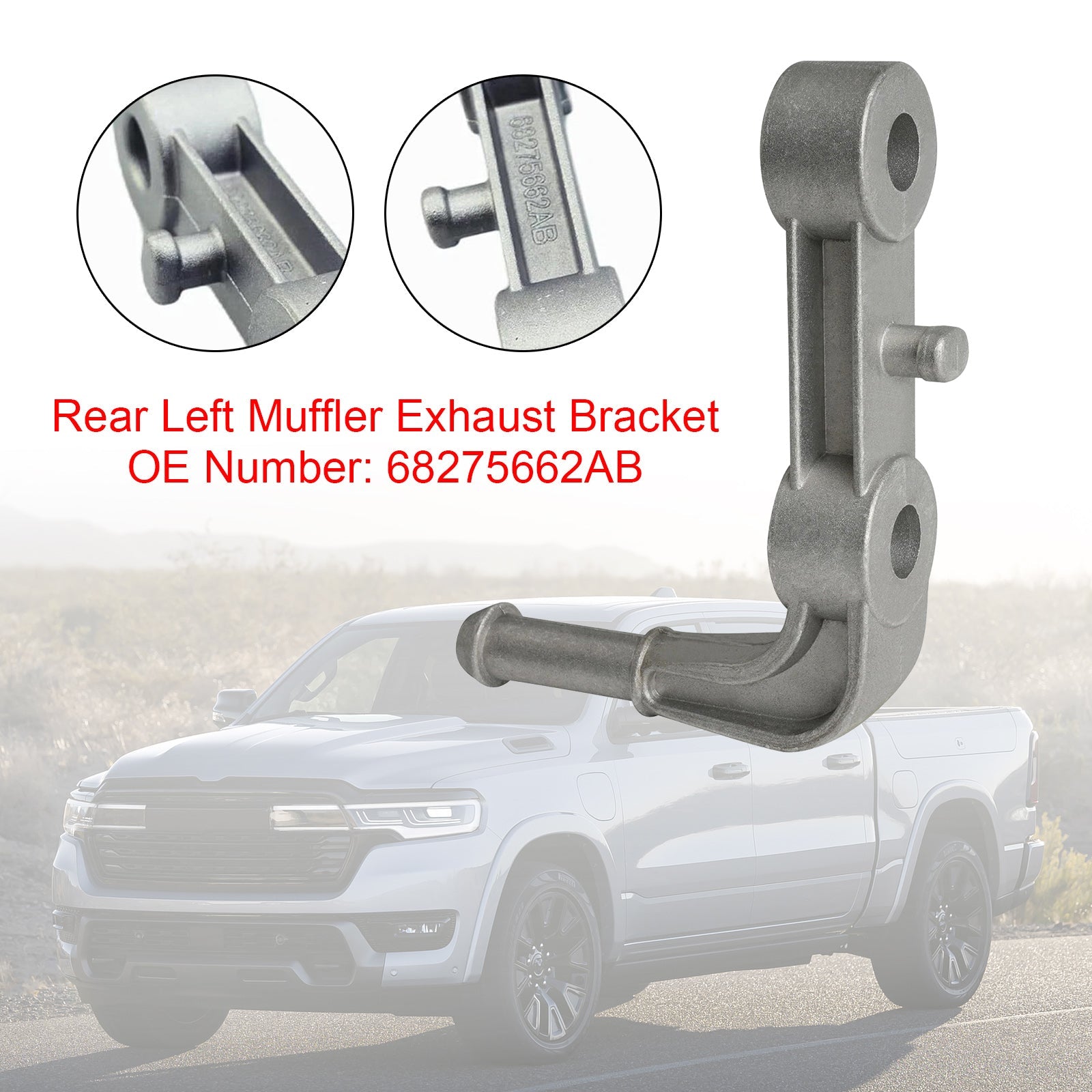 Supporto d&Scarico posteriore sinistro per Ram 1500 5.7L 6.2L 2019-2024 68275662AB