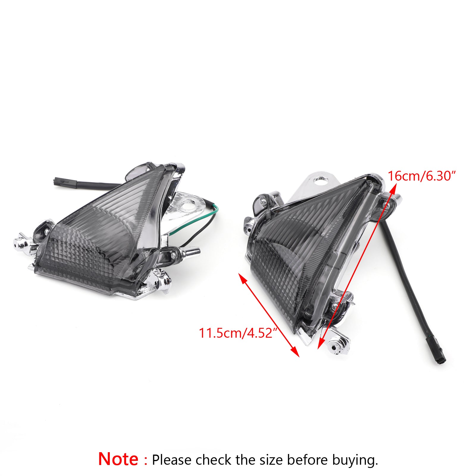 Clignotants avant fumés pour Kawasaki ZX10R 2004-2005