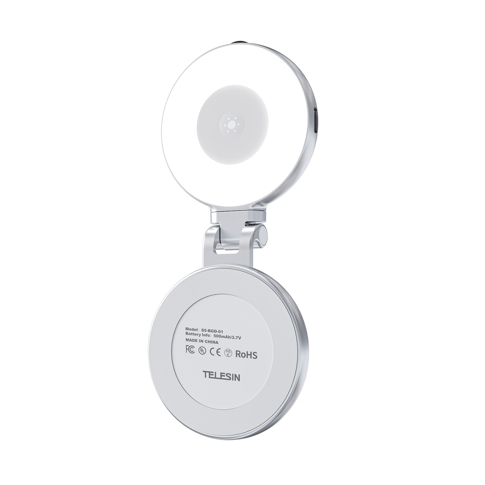 Lámpara de bolsillo magnética y extensible giratoria y expandible para teléfonos móviles