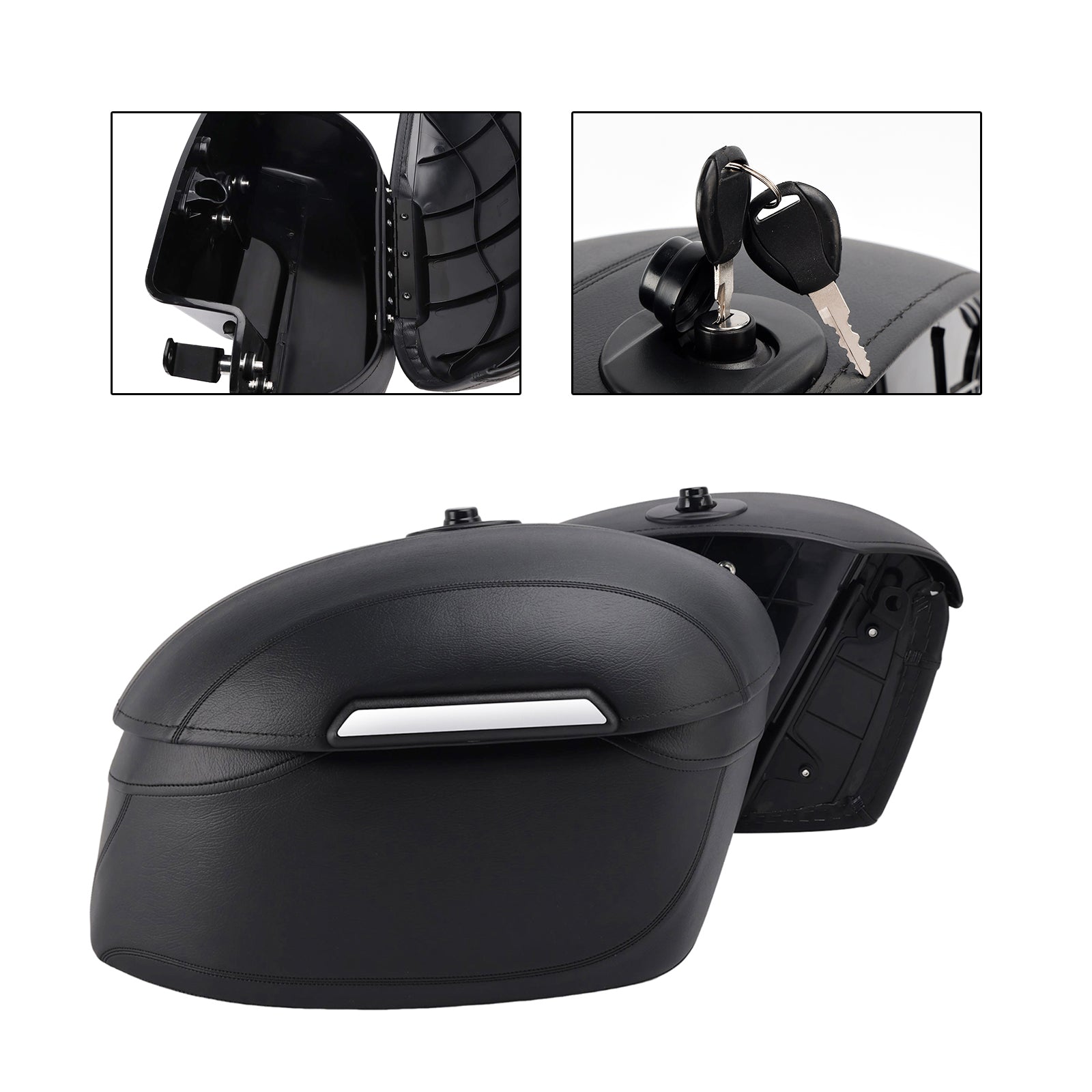 Support de sacoche noir pour Sportster 883 1200 X48 (2004-2025)