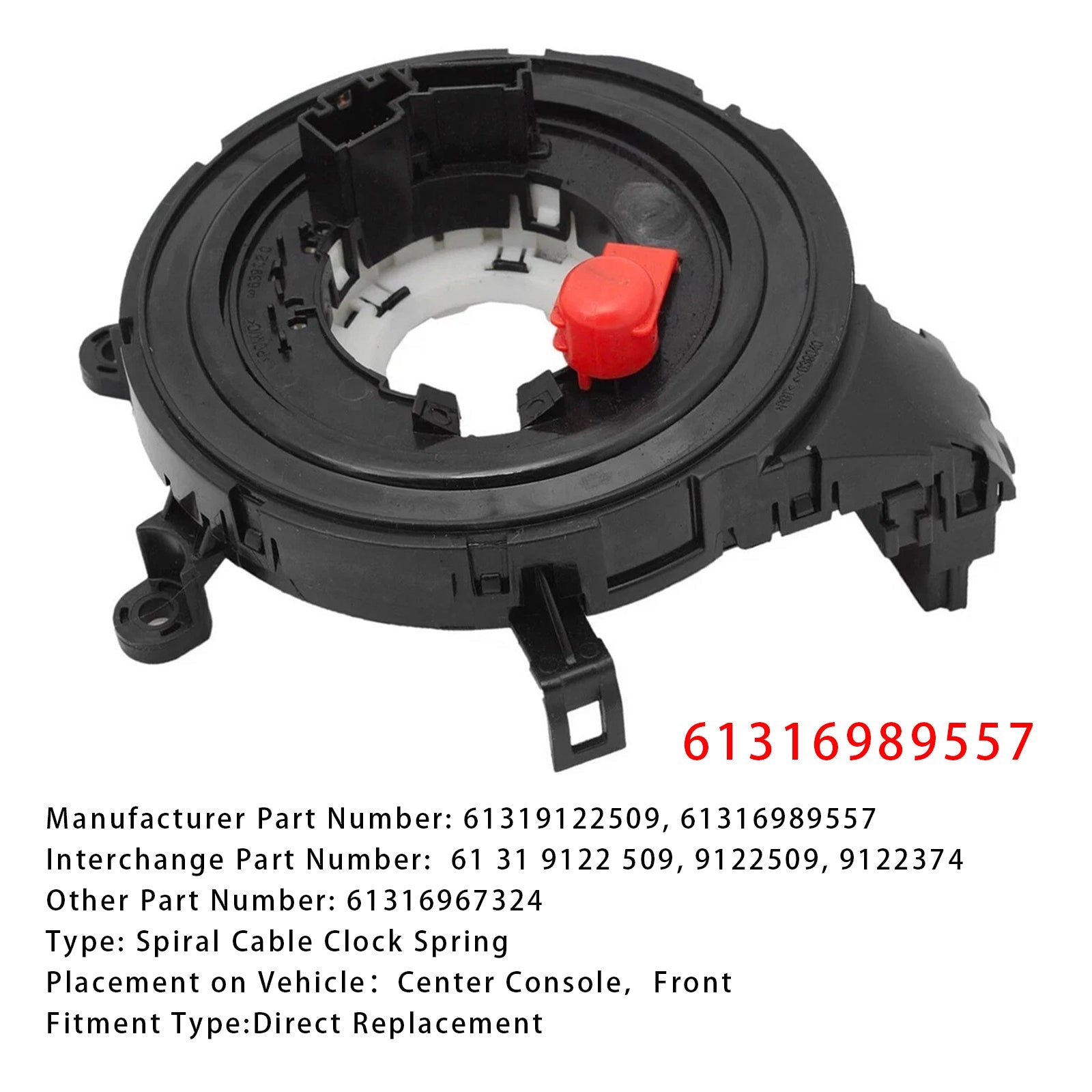 Ressort de câble spiralé de direction 61316989557 pour BMW E93 E92 E90 E88 E84 E82
