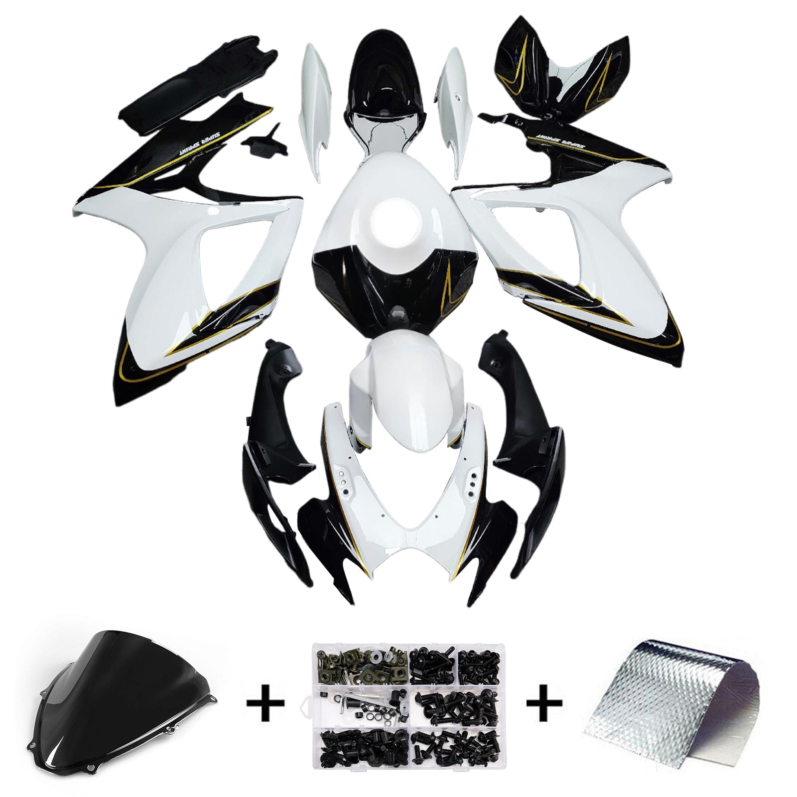 Kit de deficiencia inyectado en plástico AB para Suzuki GSXR 600/750 2006-2007 K6