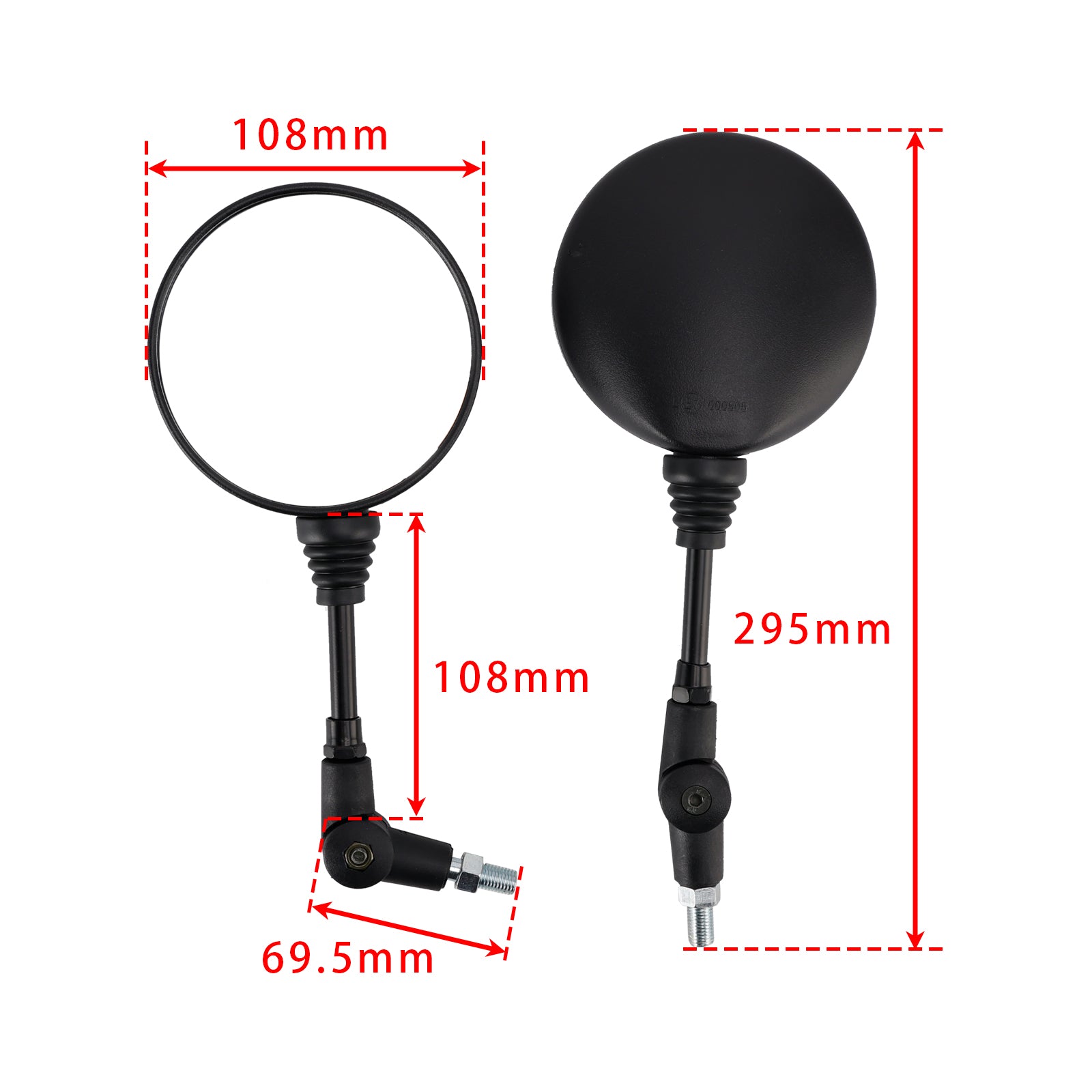 Rétroviseurs rabattables 10 mm pour Husqvarna 701 Supermoto Enduro 2016-2025