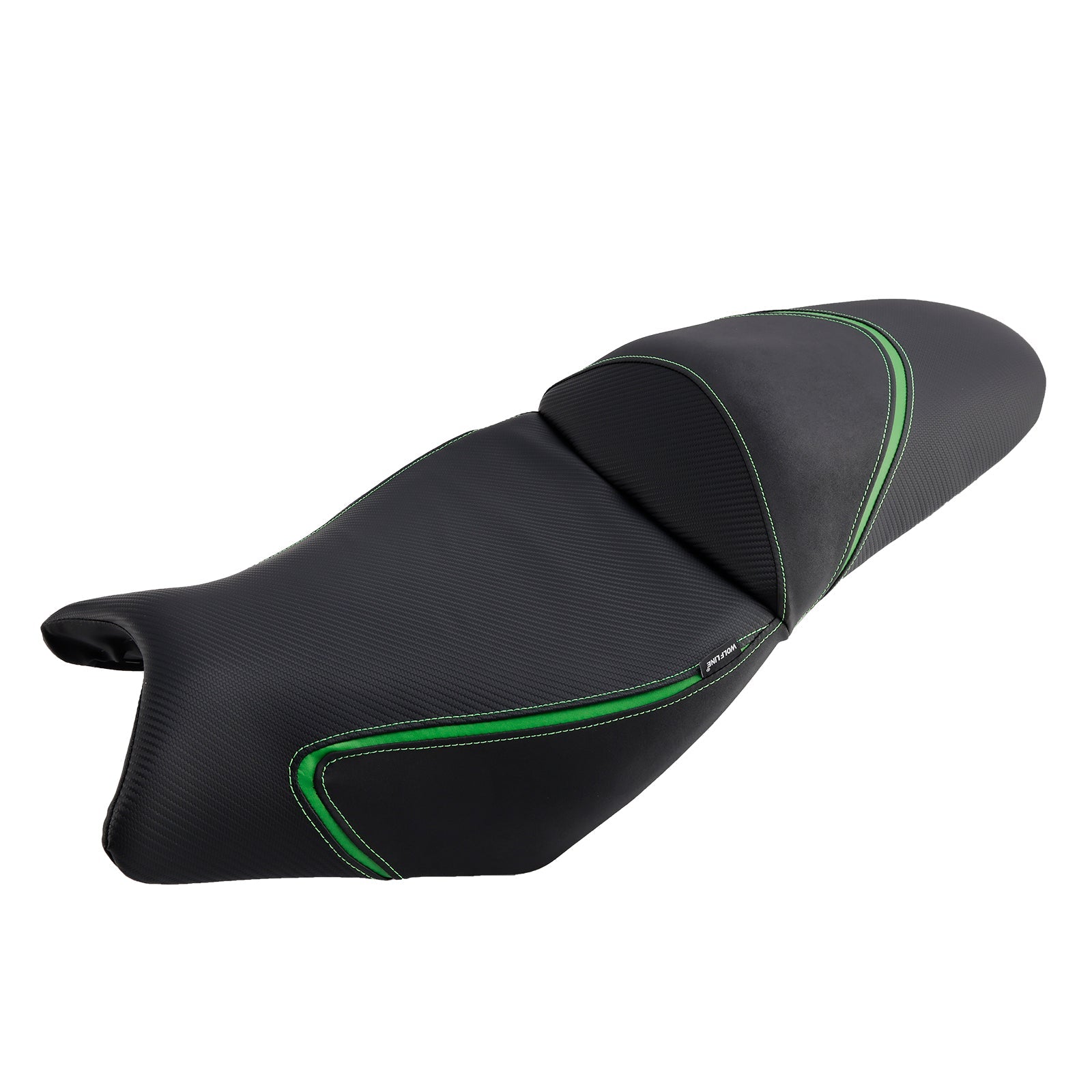 Selle pilote/passager complète coussinée verte pour Kawasaki Versys 650 2022-2024