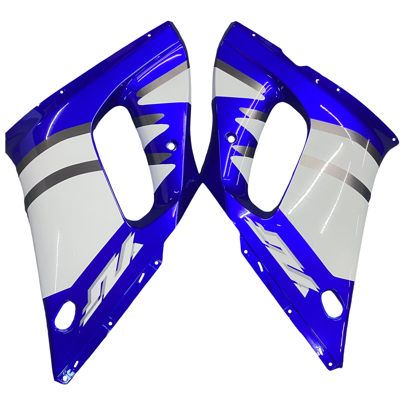 Iniezione di plastica ABS ABS carénage fit pour yamaha yzf r6 1998-2002 bleu blu generico