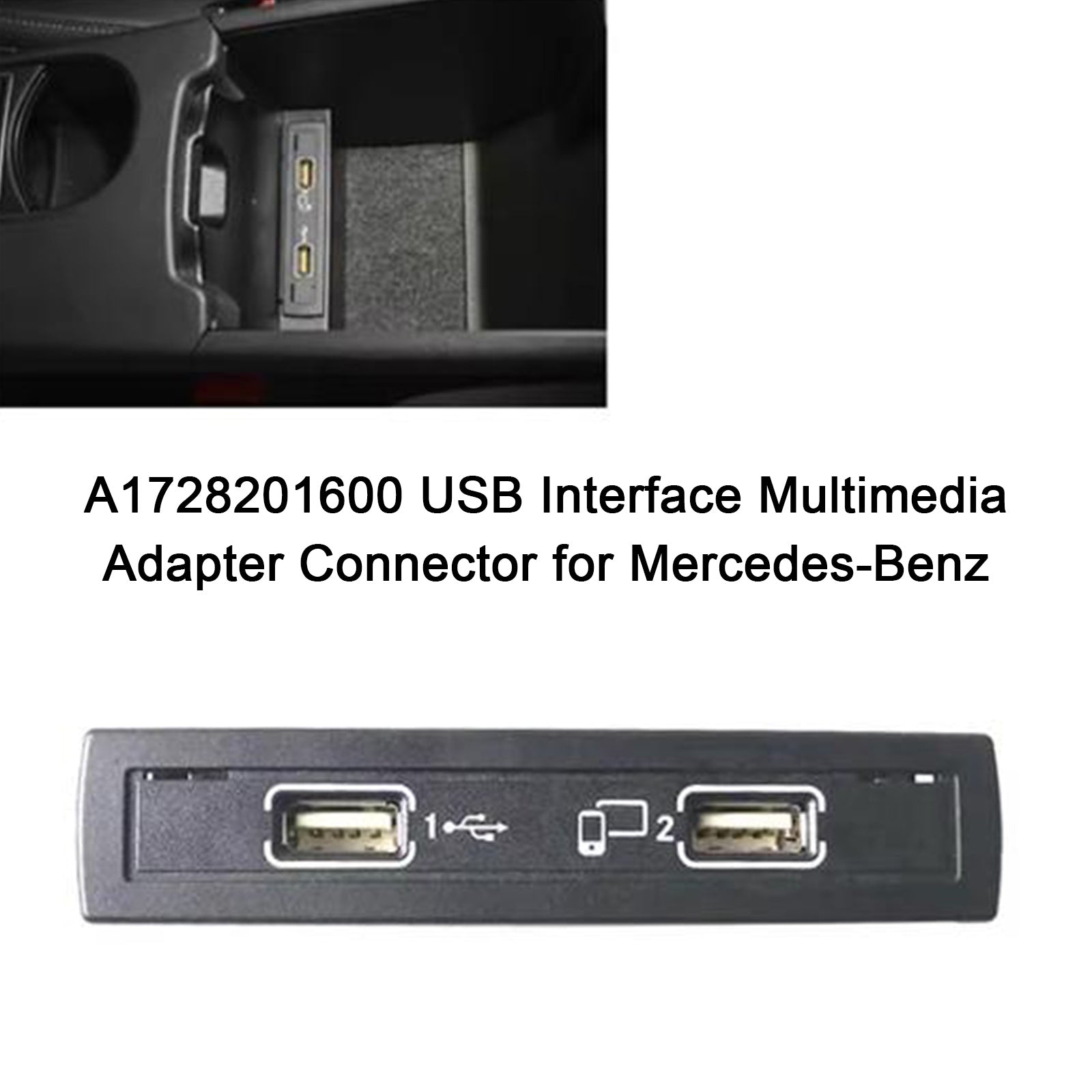 Adattatore multimediale USB per Mercedes-Benz SLK (R172) 2011-2015, connettore A1728201600