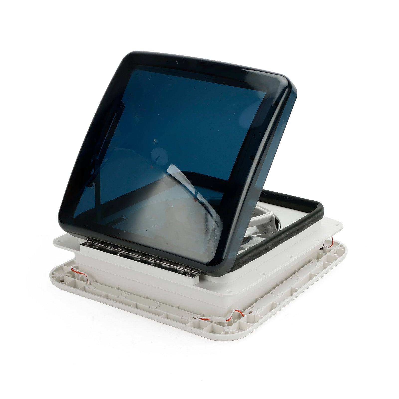 11" Caravan dakventilator, 3-snelheden motor, 12V dakraam met LED-verlichting