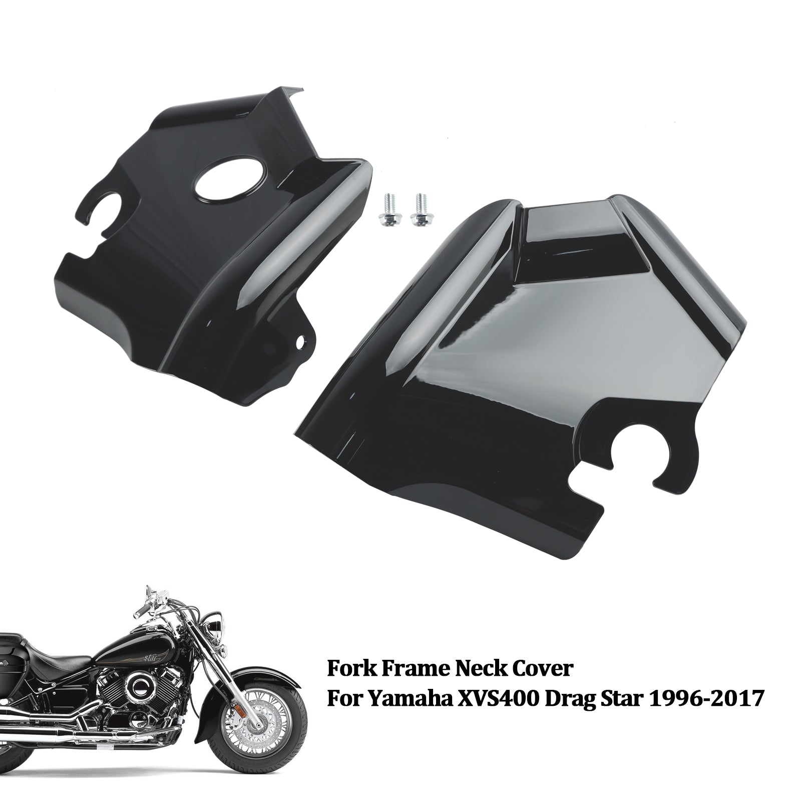 1997-2003 Yamaha XVS650 Drag Star V-Star 650 Custom Classic Yamaha XVS400 Drag Star Fourche Cadre Cou Couverture