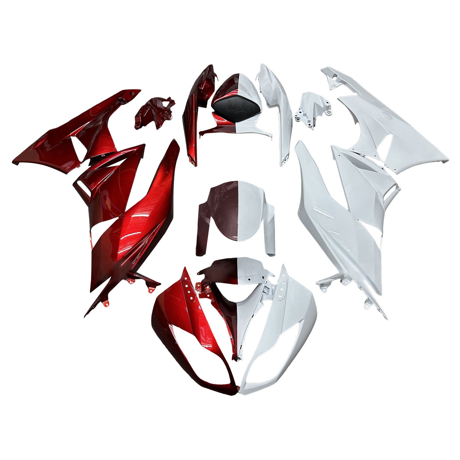 Kit carena iniezione Carrozzeria in plastica ABS per Kawasaki ZX6R 636 2009-2012