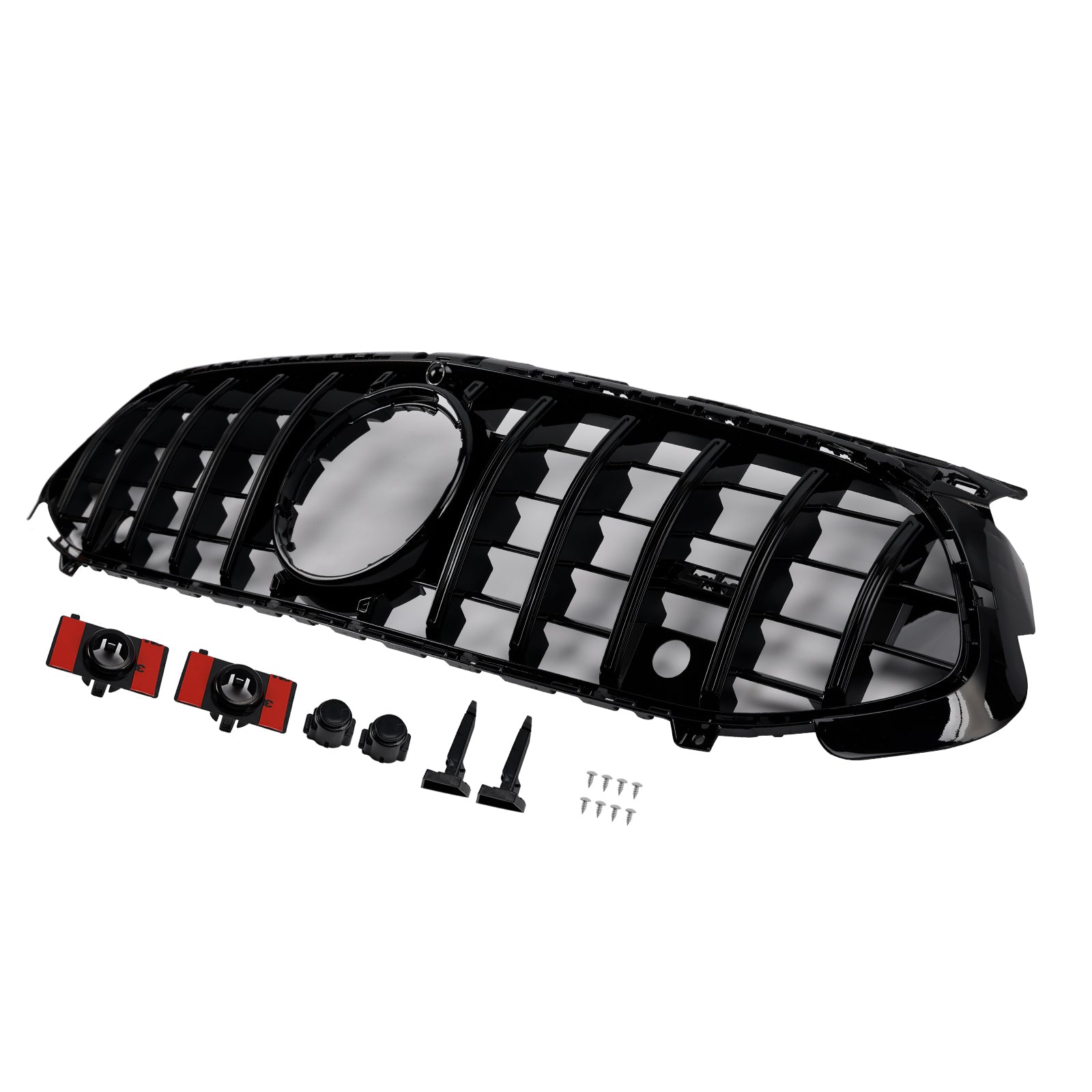 Glanzend zwarte frontgrille voor Mercedes A-Klasse W177 A35 A180 2023-2025