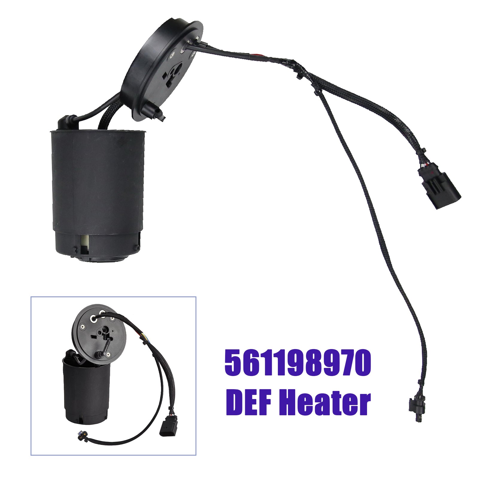 2012 Volkswagen PassatTDI SEL Sedan 4-deurs L4-2.0L Dieseluitlaatvloeistofverwarmer DEF 561198970