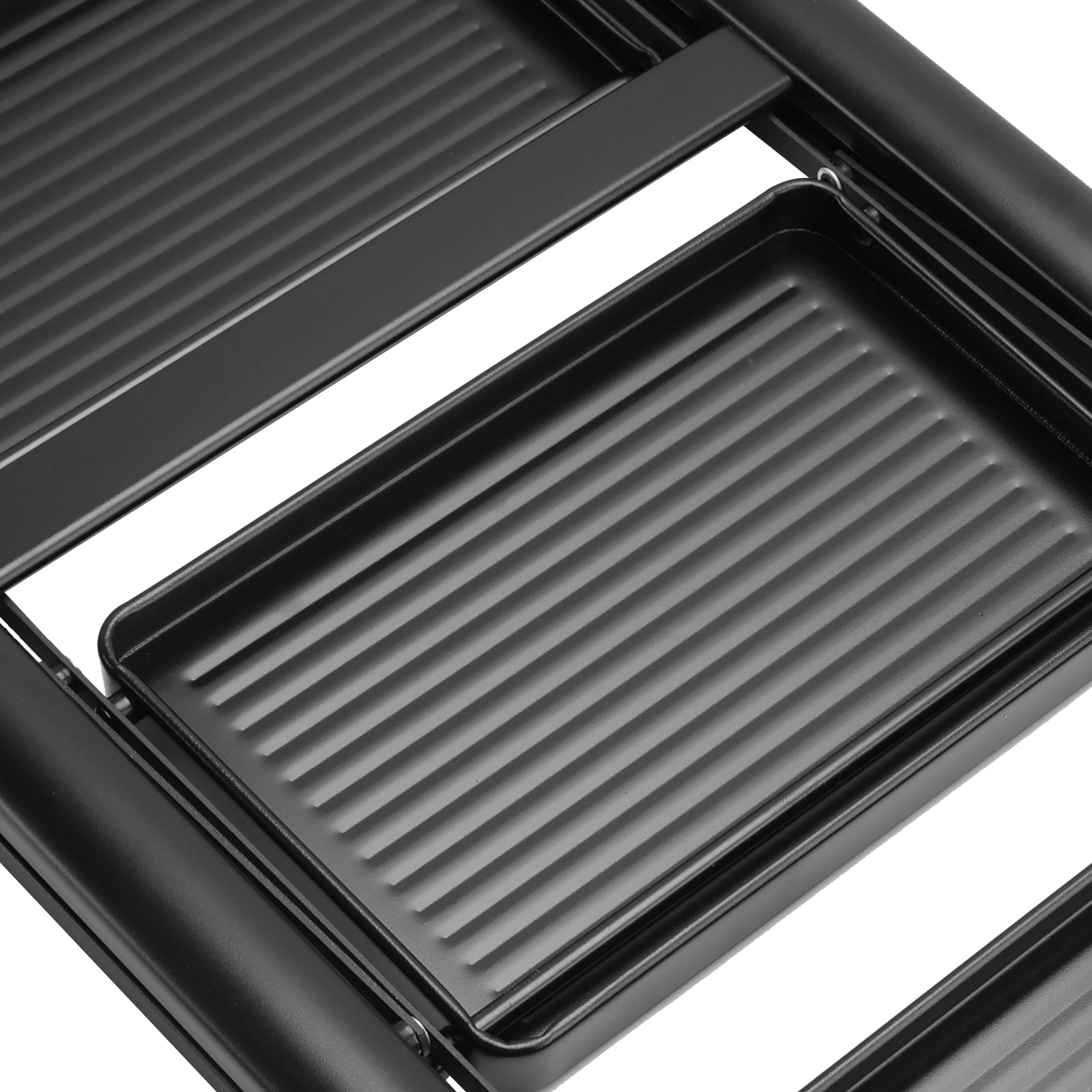 Trap, 3 niveaus, opvouwbaar, aluminium, breed, licht, compact, ladder