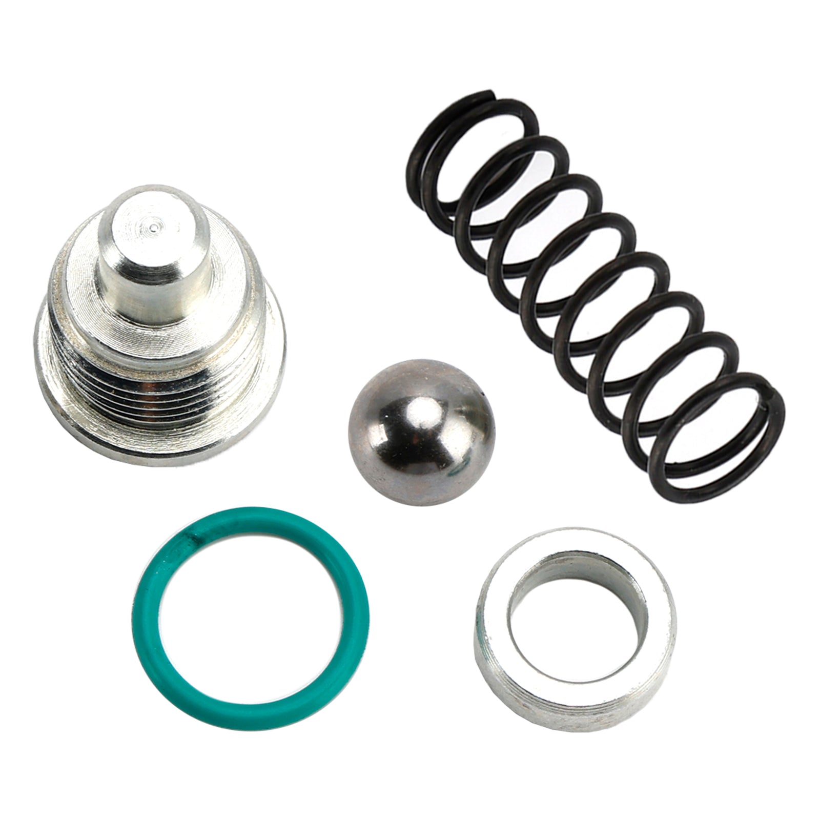 Kit de resorte, tapón y sello de válvula de alivio de bomba de aceite diésel de 7,3 L para Ford F250, F350, F450, F550 FSD, E250, E350, E450 ESD (1994.05-2003).