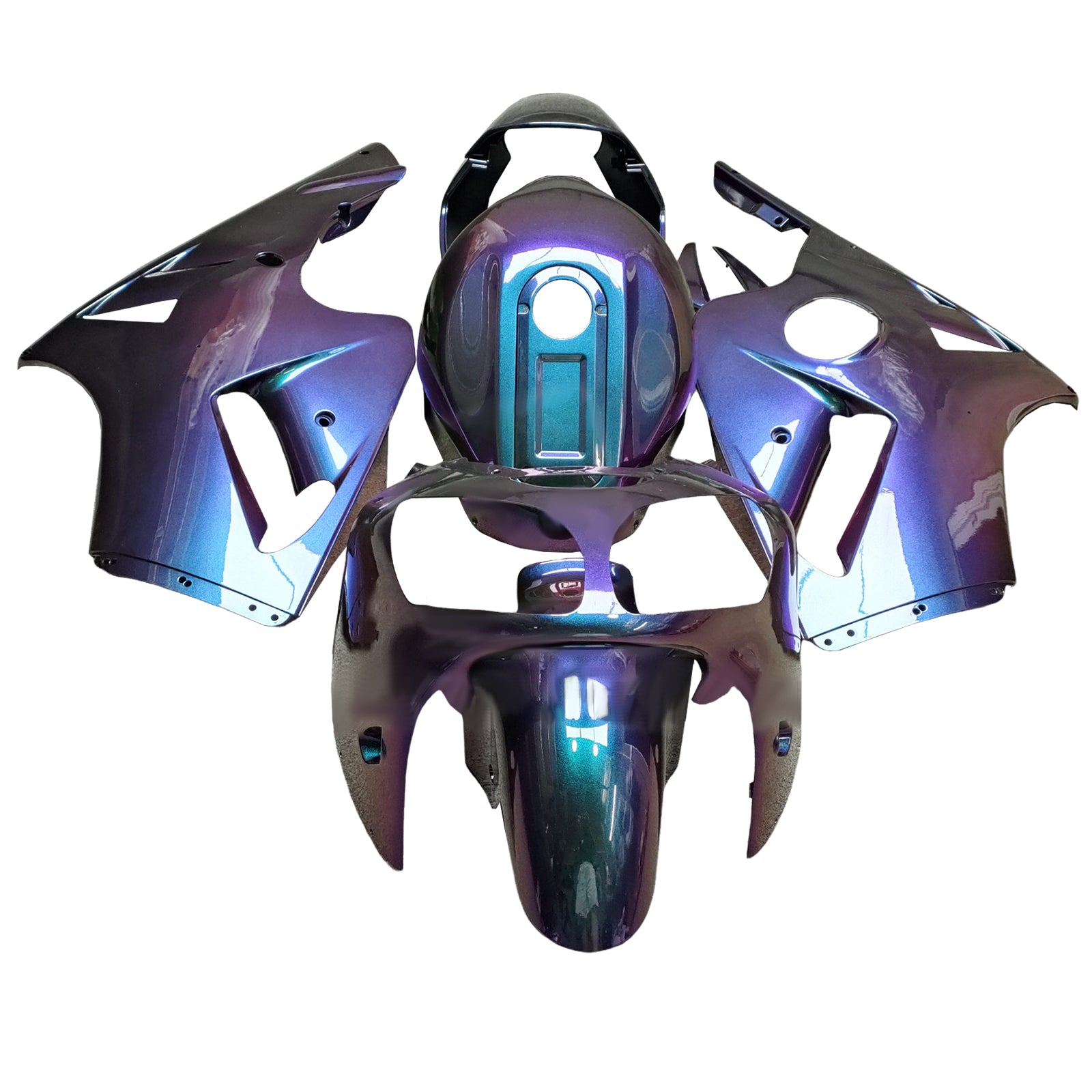 Kit di carenatura a iniezione, corpo in plastica ABS per Kawasaki ZX12R 2000-2001