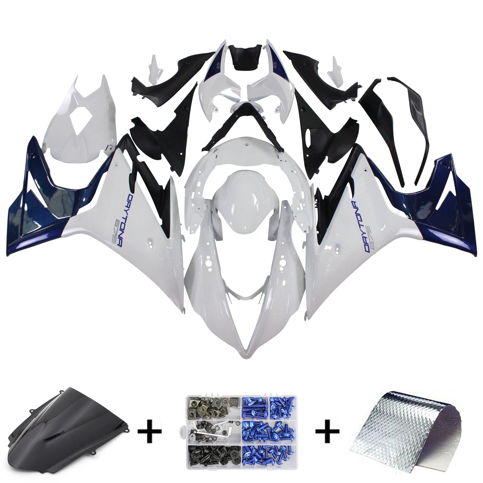 Zestaw owiewki wtrysku, ABS tworzywa sztuczna dla Triumph Daytona 675 2013-2017