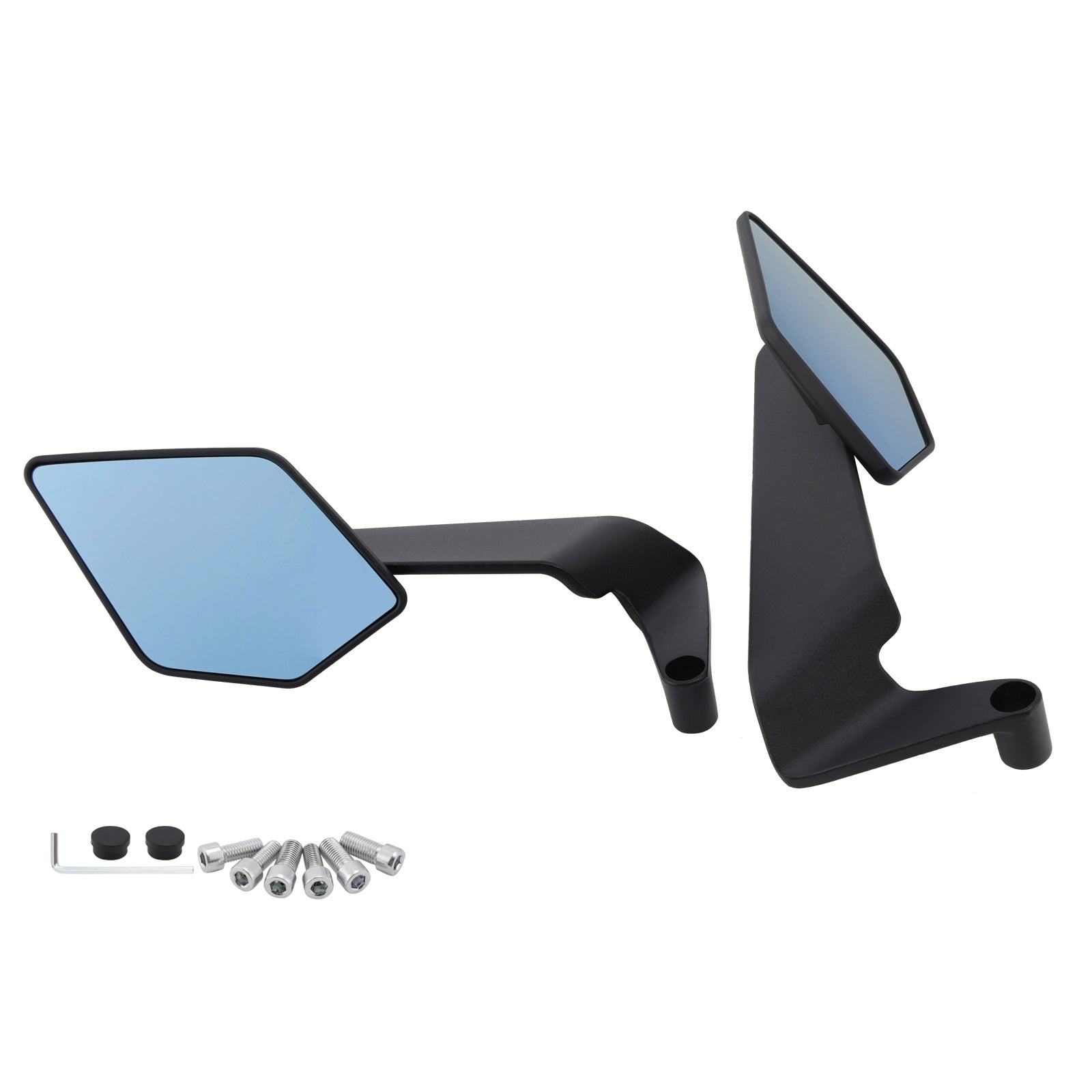 Blue steklena krila zrcalo za Trident 660 Street Triple Rs 765 2022-2024