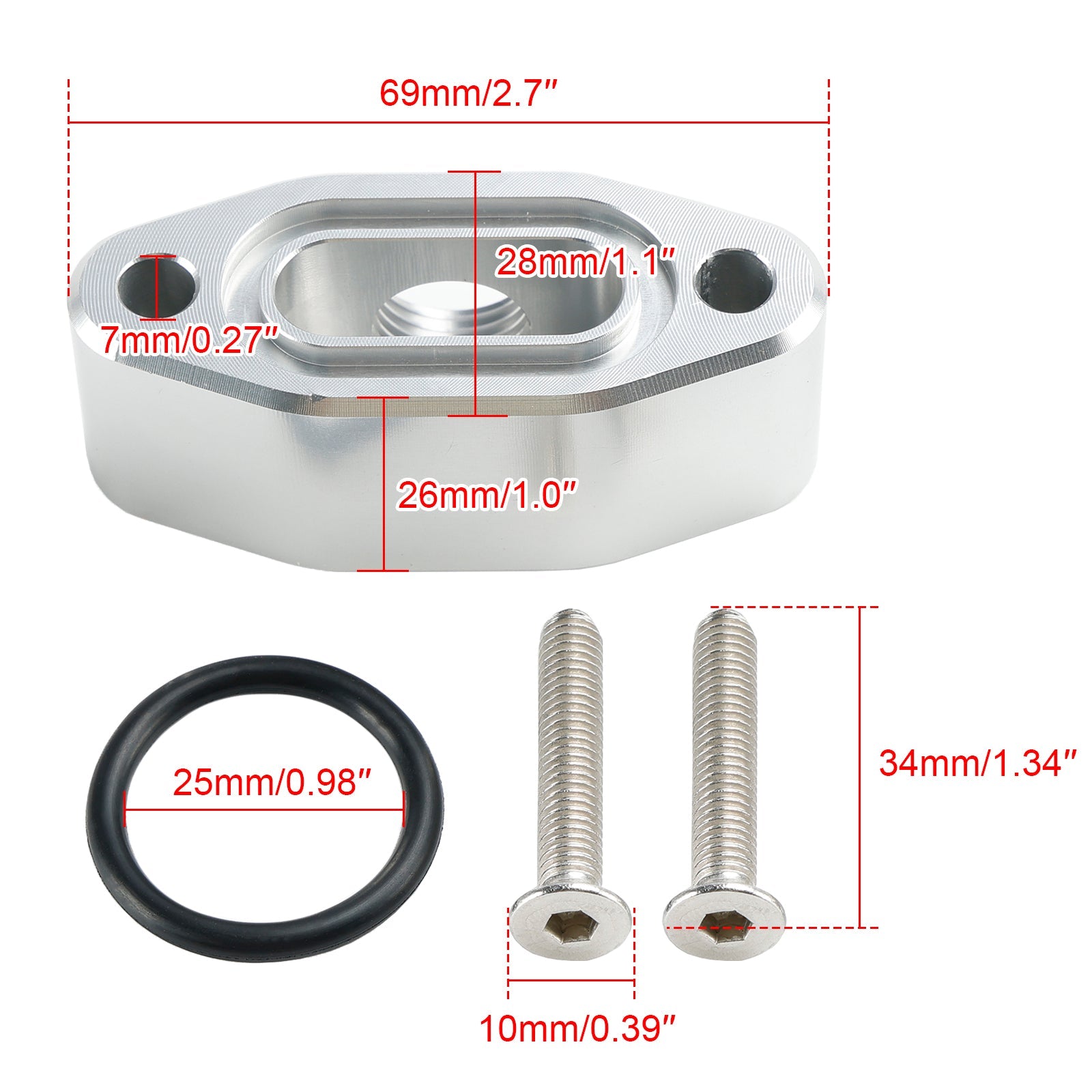 Adaptateur de relocalisation de capteur de pression d'huile de billette 551534 pour LS LQ L92 L99 L33 LR4