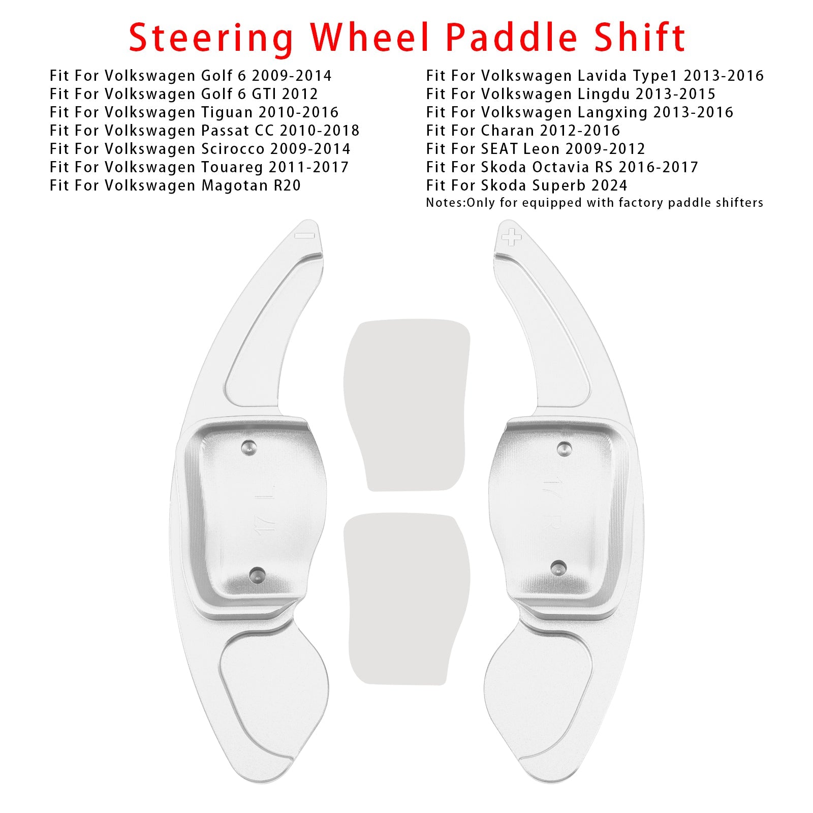 Verlenging van snelheidsverandering pallets achter het wiel voor stoel VW Scirocco