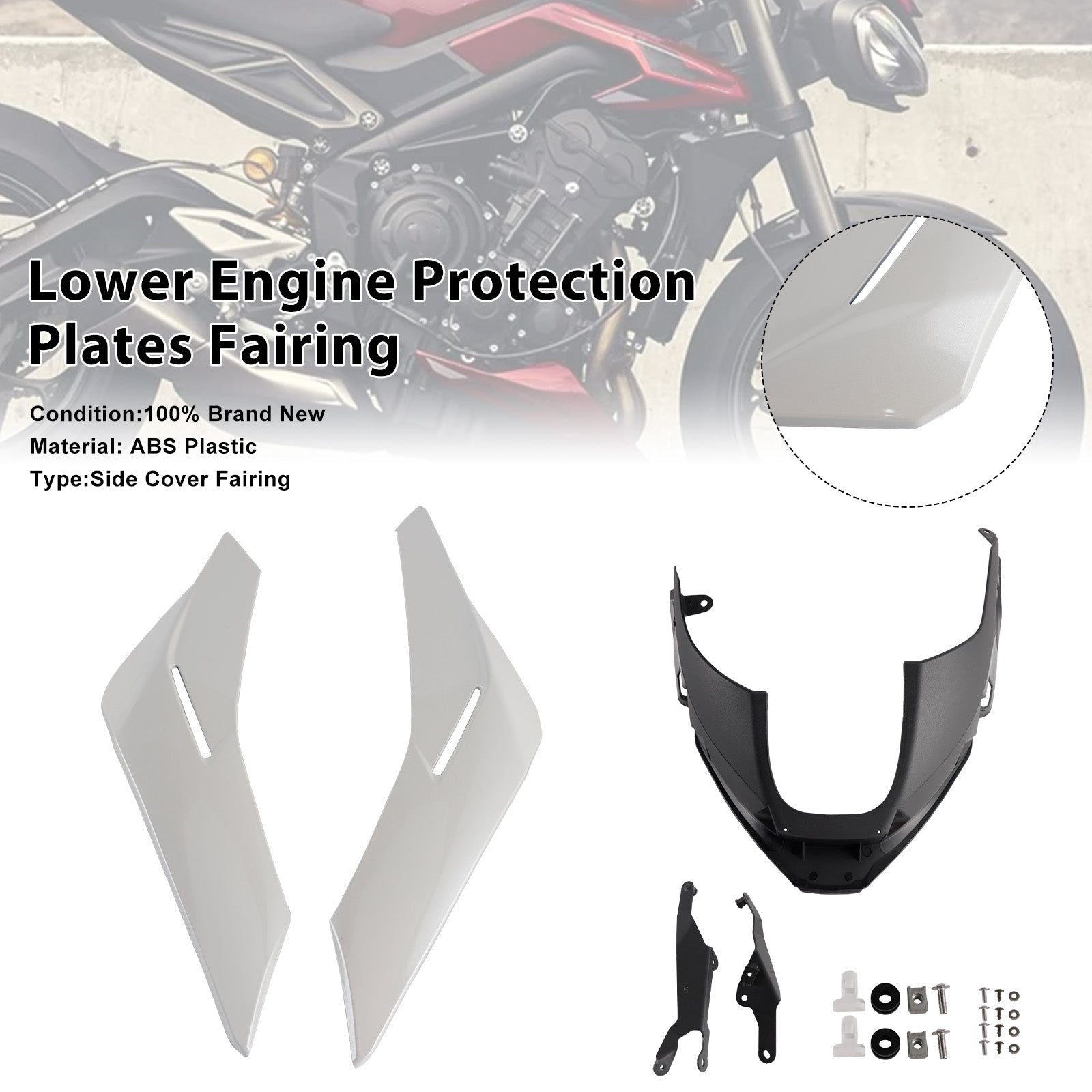 Carénage de protection de bas de caisse pour moteur Street Triple 765 R/RS 2023-2025