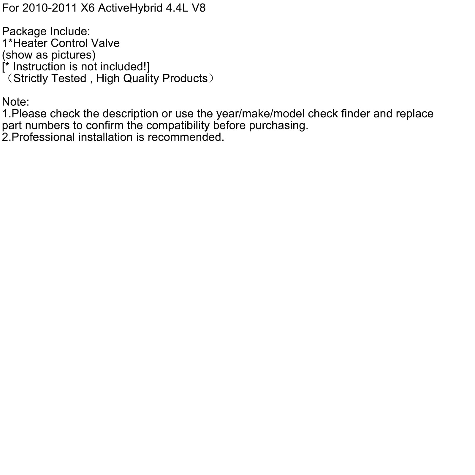 Válvula de regulación de calentamiento 64116910544 para BMW E53 E70 E71 F15 X5 E71 F16 X6 04-18