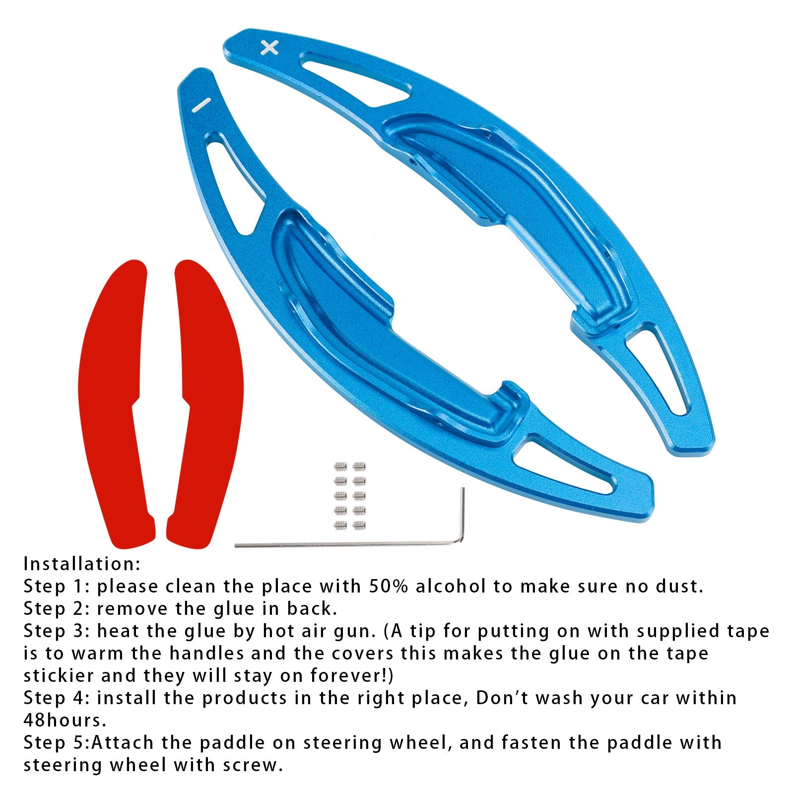 Extension de palettes de changement de vitesse au volant pour BMW M3 M4 X5M X6M en aluminium