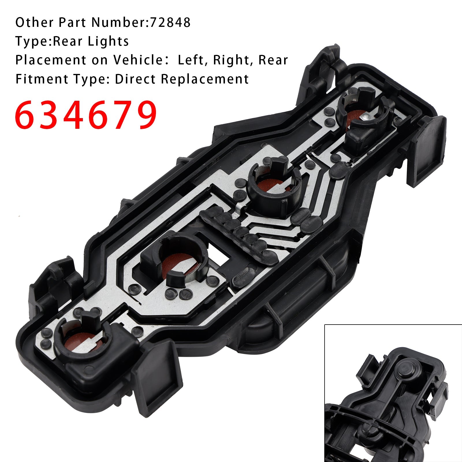 Luce posteriore ampoule Citroën Berlingo 1996-2011 634679 72848