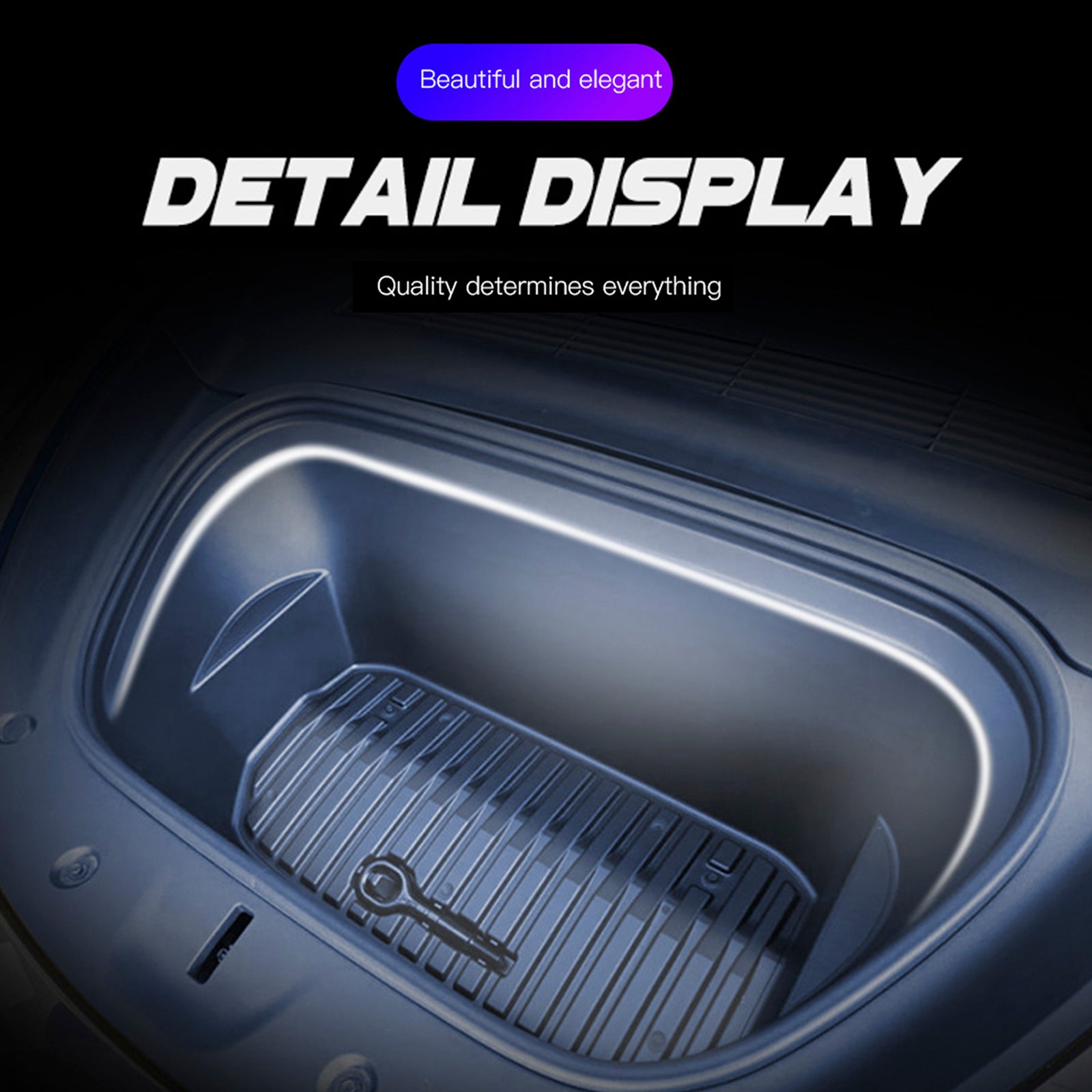 Bande lumineuse LED d'ambiance pour coffre avant, couleur chaude, pour Tesla Model 3/Y/S/X