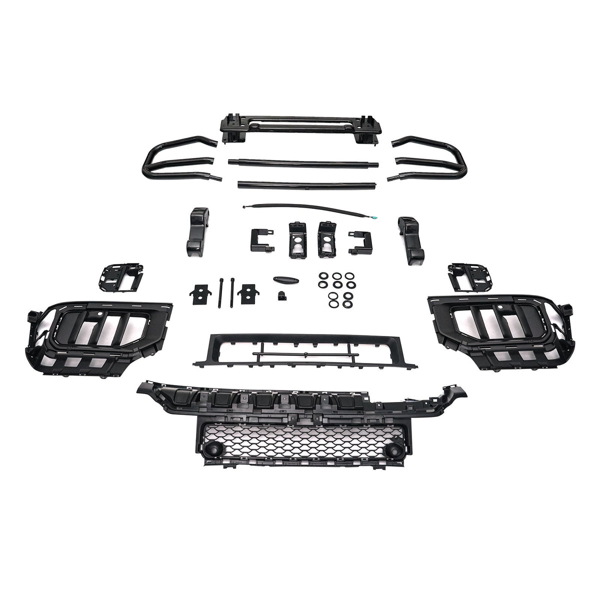 Voorbumper met beschermrooster, compatibel met Mercedes-Benz G-Klasse W465 (vanaf 2025)