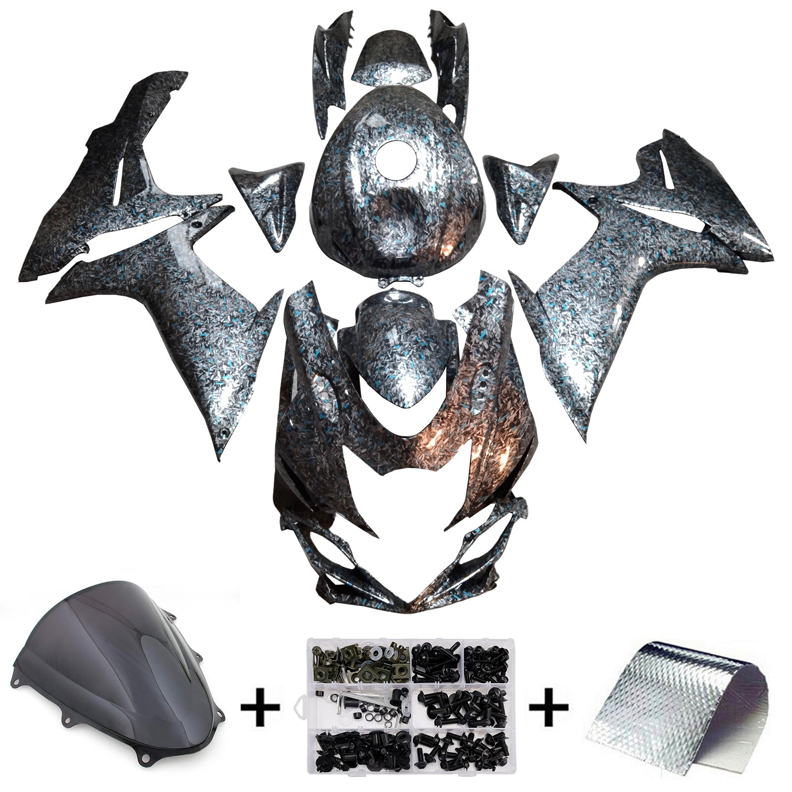 Kit di carenatura in plastica ABS per Suzuki GSXR600 GSXR750 2011-2025 K11