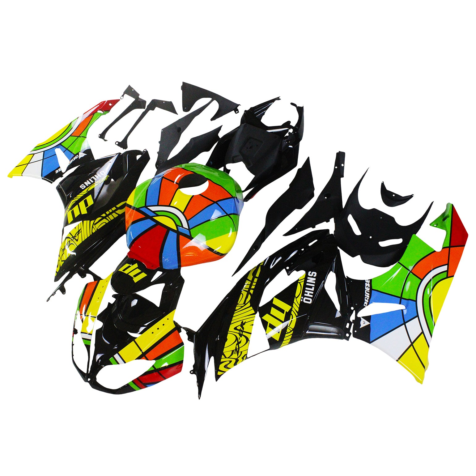 Vbrizgavanje kompleta za karoserijo plastični abs, ki je primeren za Kawasaki ZX6R 636 2009-2012