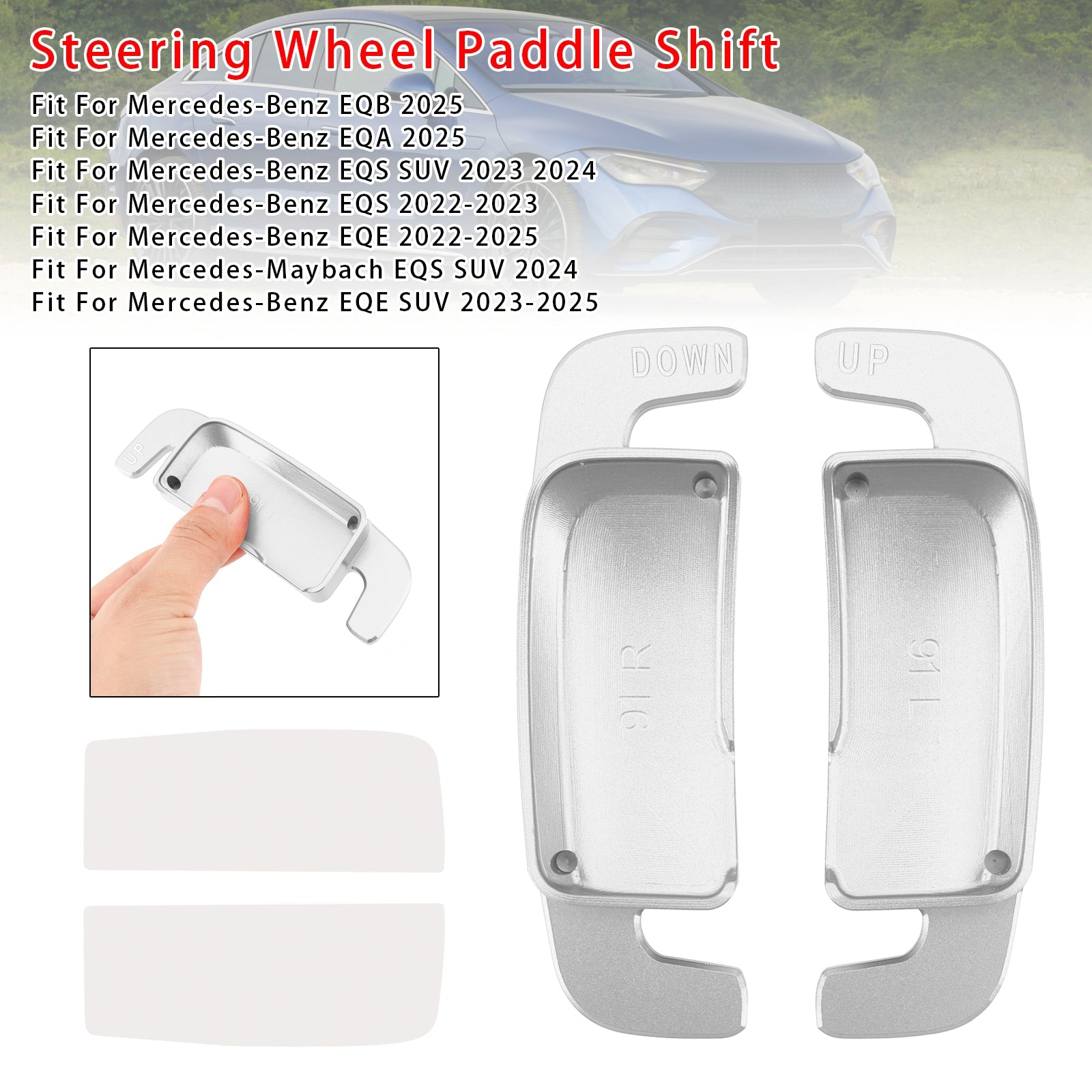 Extension de palettes de changement de vitesse au volant en aluminium pour Benz AC GLE 2022 et plus